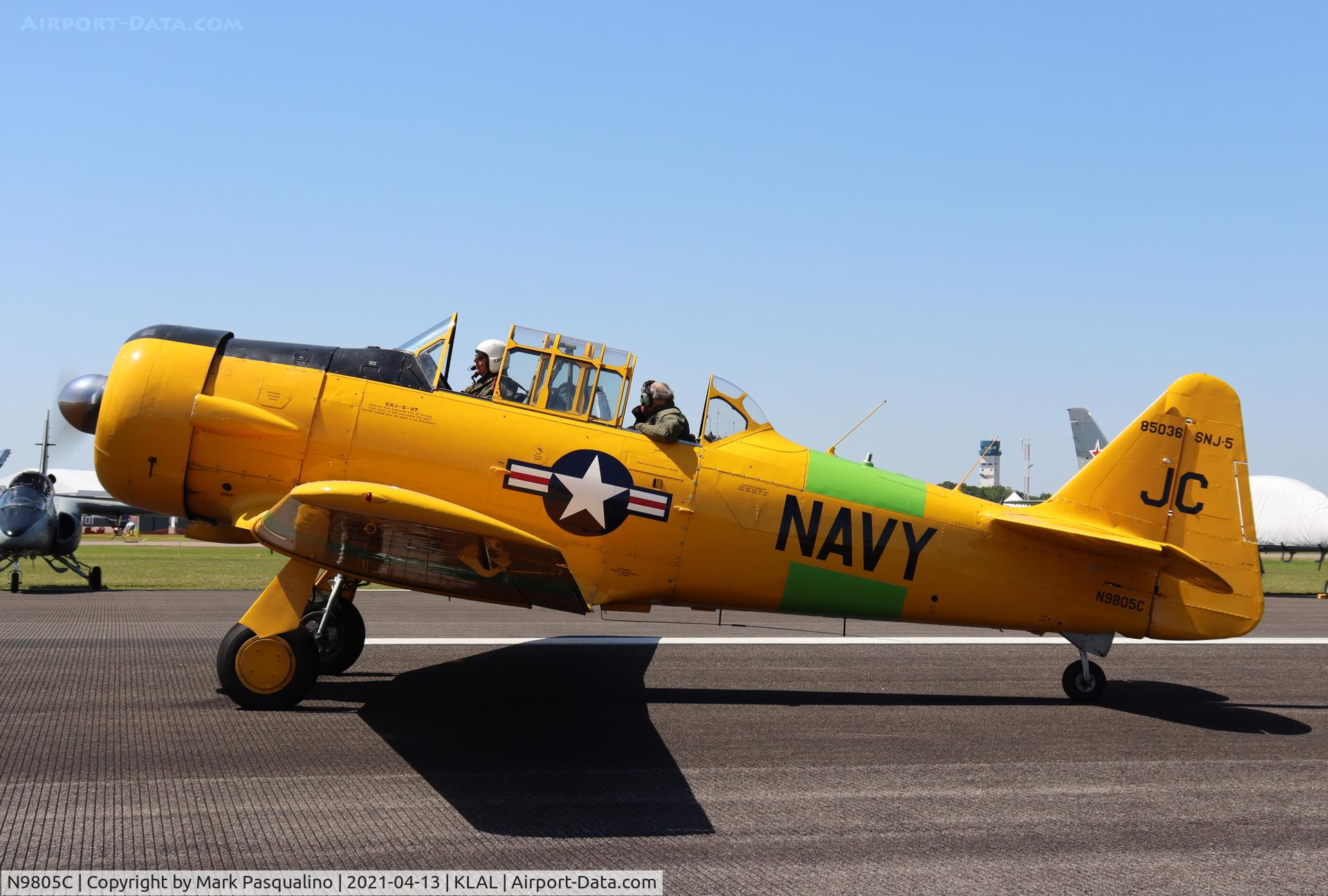 N9805C, 1945 North American SNJ-5B Texan C/N 85036, North American SNJ-5B