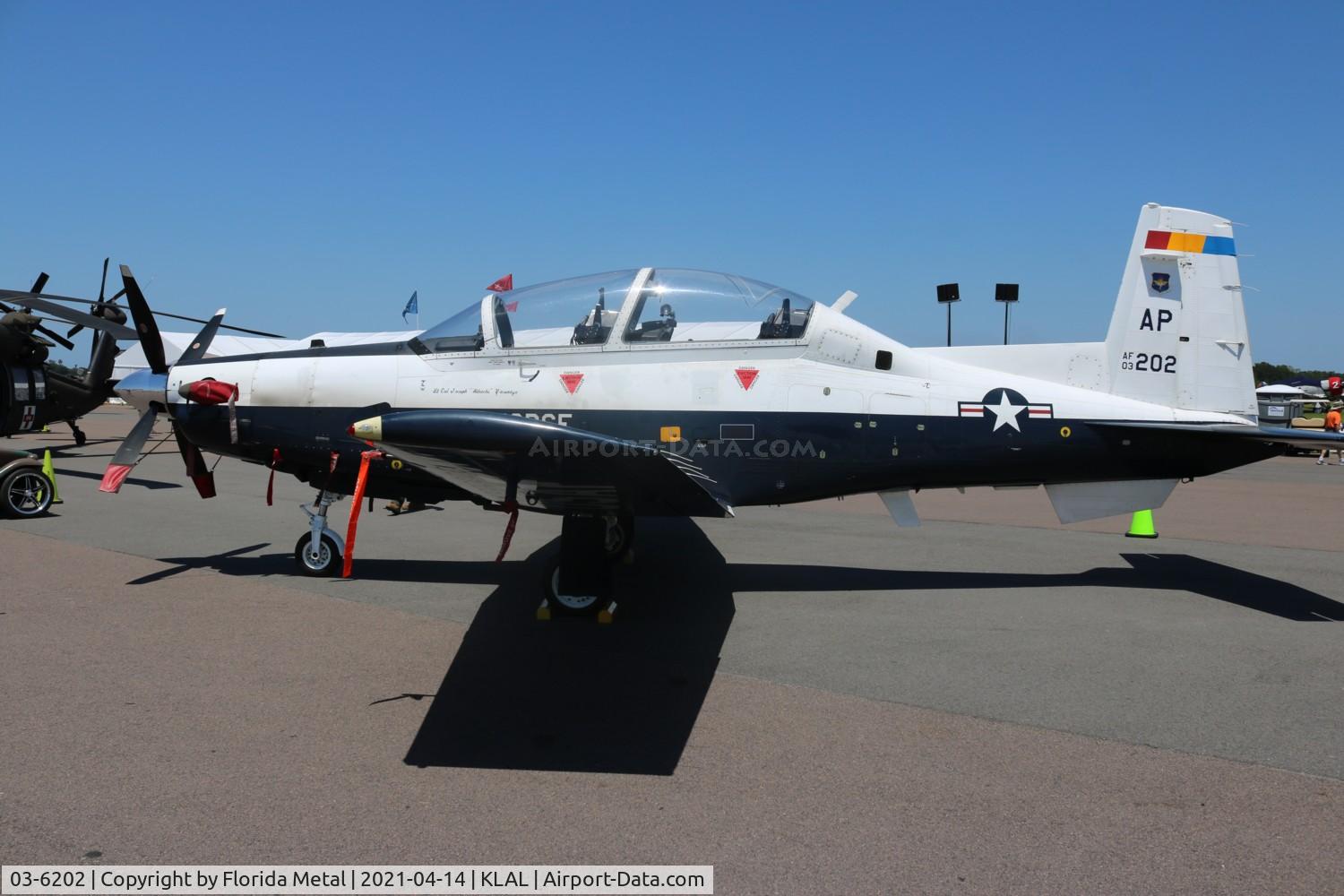 03-6202, 2003 Raytheon T-6A Texan II C/N PT-253, Sun N Fun 2021