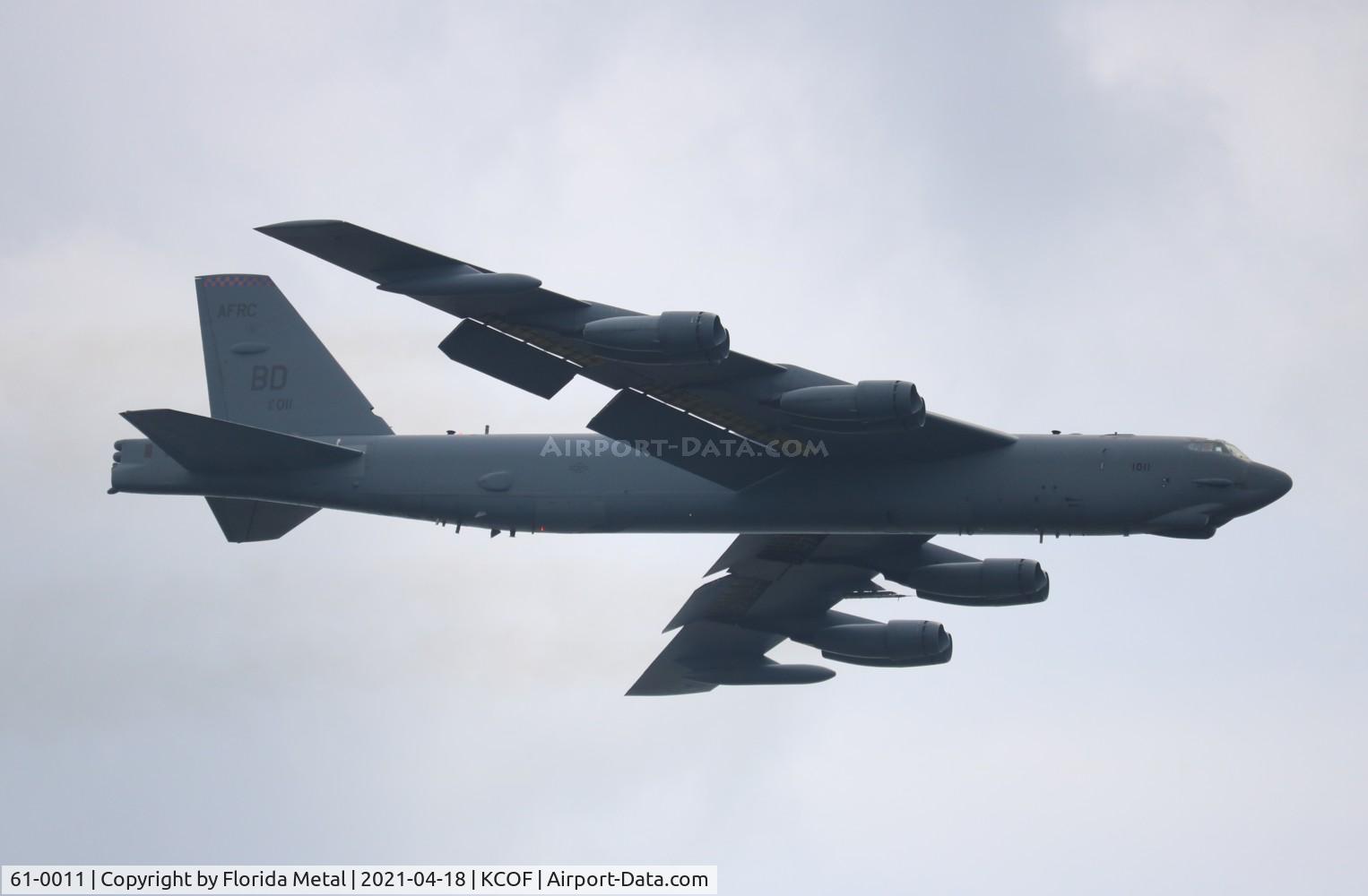 61-0011, 1961 Boeing B-52H Stratofortress C/N 464438, Cocoa Beach 2021