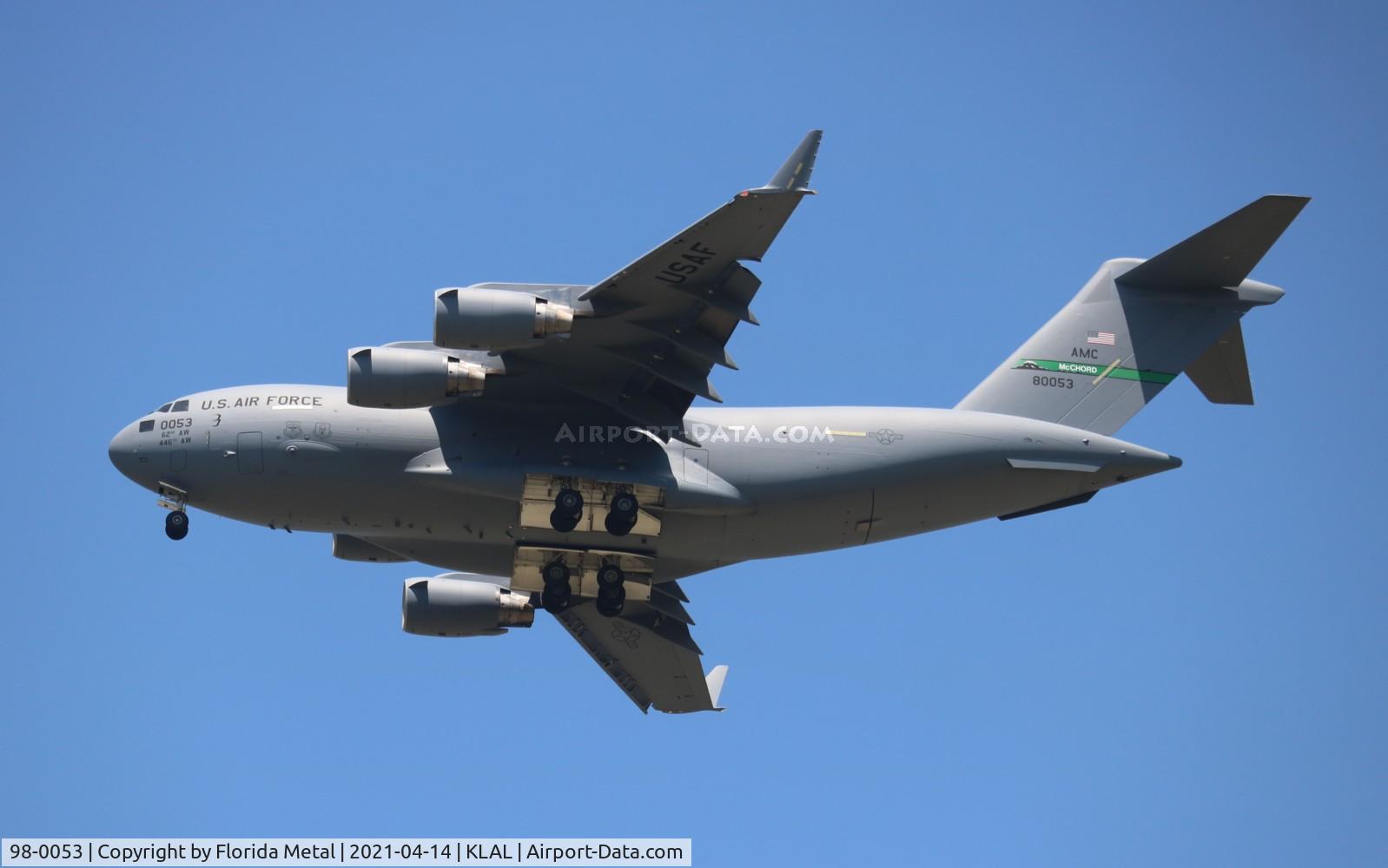 98-0053, 1998 Boeing C-17A Globemaster III C/N F-56/P-53, Sun N Fun 2021