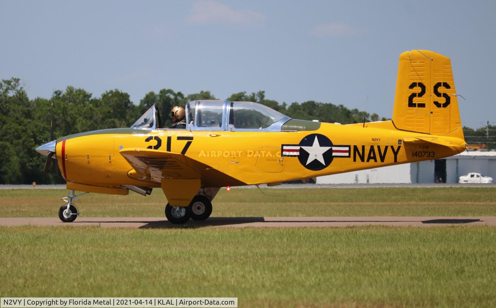 N2VY, 1955 Beech D-45 (T-34B) Mentor C/N BG-67, Sun N Fun 2021