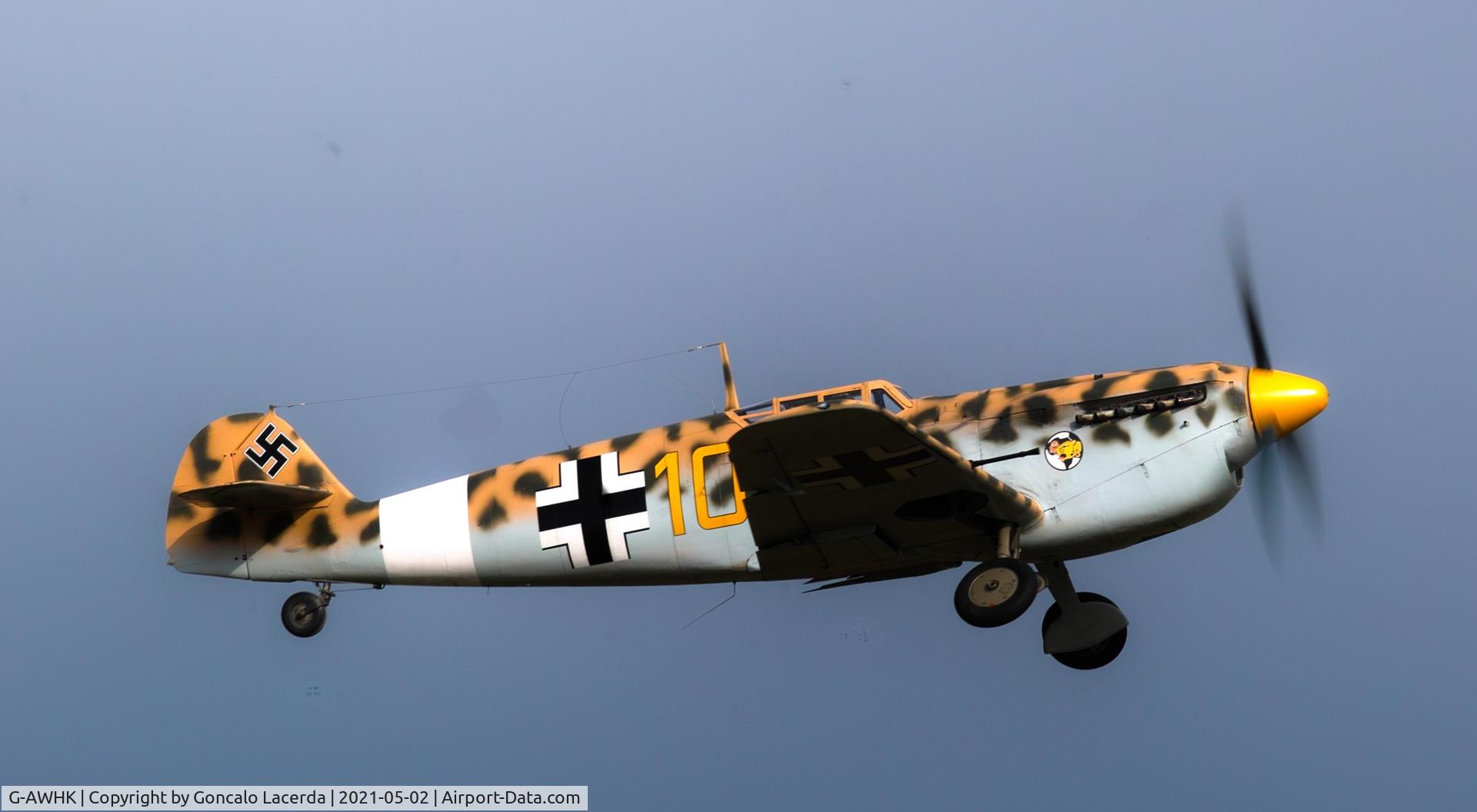 G-AWHK, 1949 Hispano HA-1112-M1L Buchon C/N 172, Shuttleworth, Old Warden, May 2021, Season Premiere