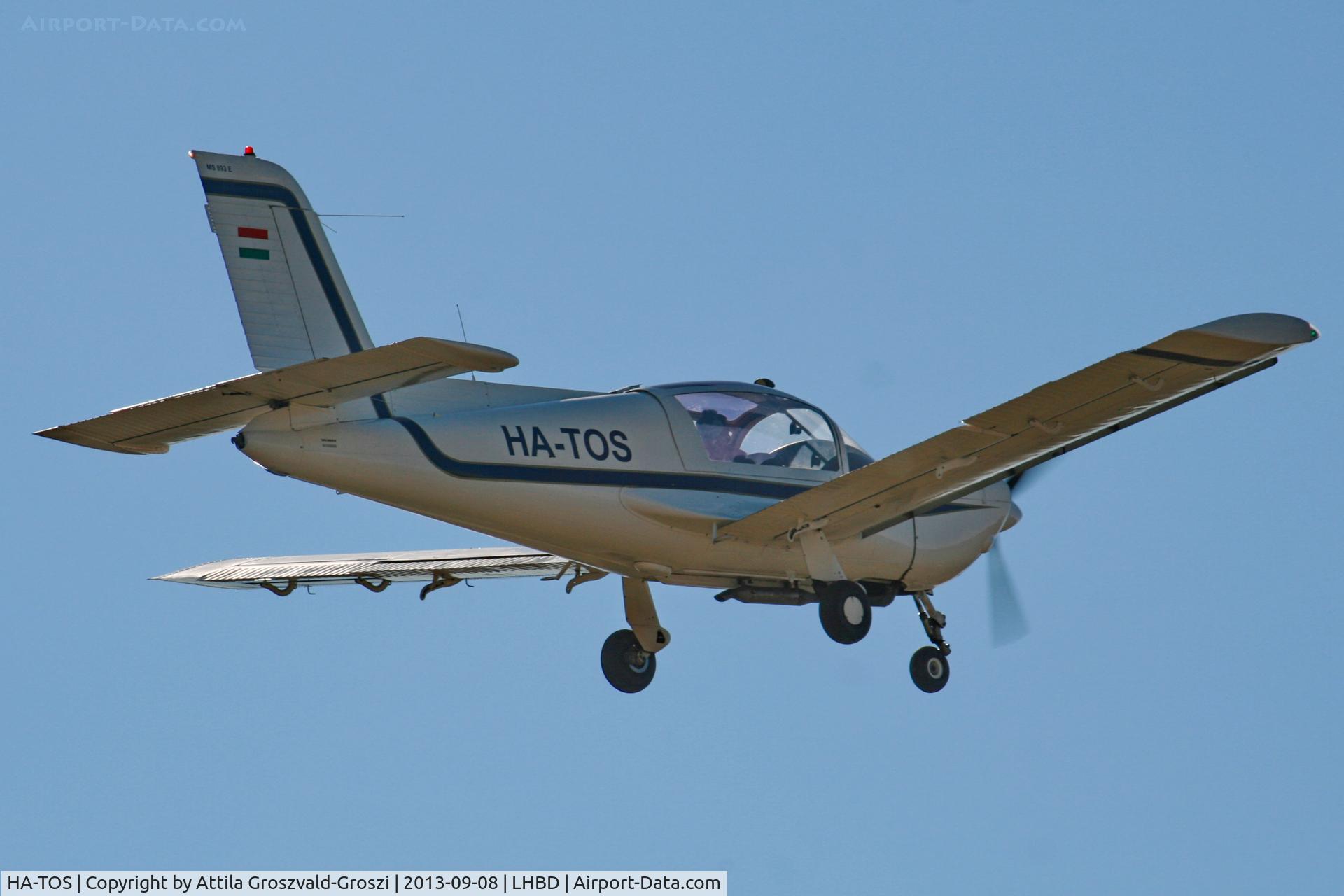 HA-TOS, 1975 Socata MS-893E Rallye Commodore 180GT C/N 12529, LHBD - Börgönd Airport, Hungary