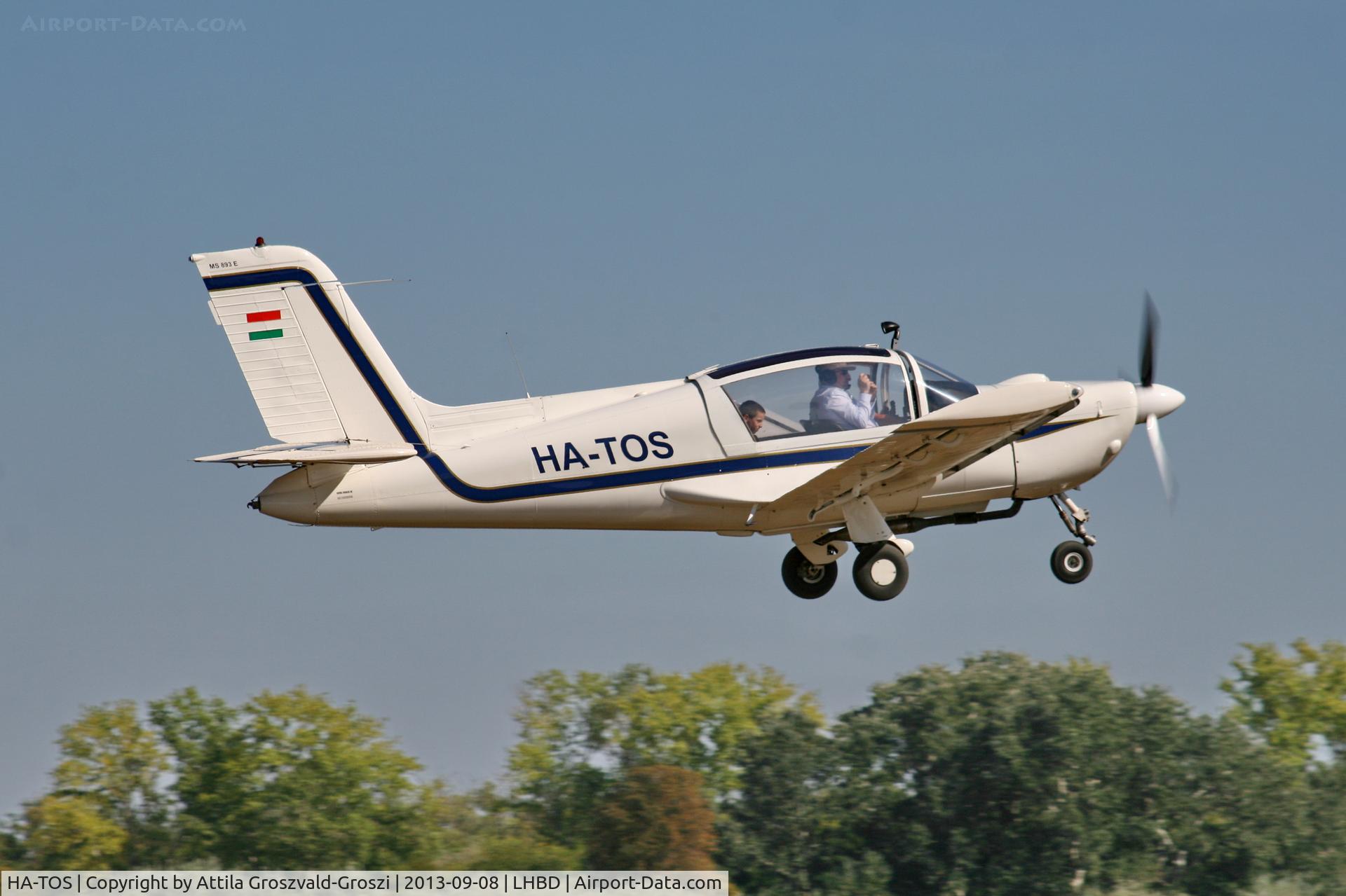 HA-TOS, 1975 Socata MS-893E Rallye Commodore 180GT C/N 12529, LHBD - Börgönd Airport, Hungary