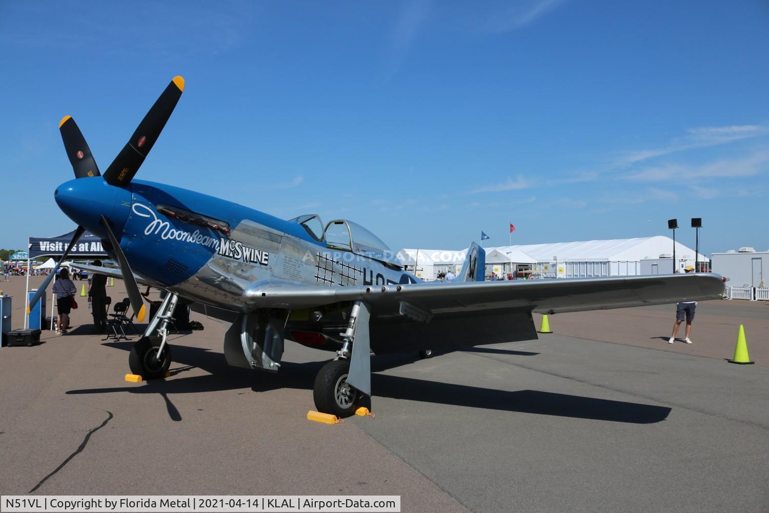 N51VL, 1944 North American F-51D Mustang C/N 122-40196, Sun N Fun 2021
