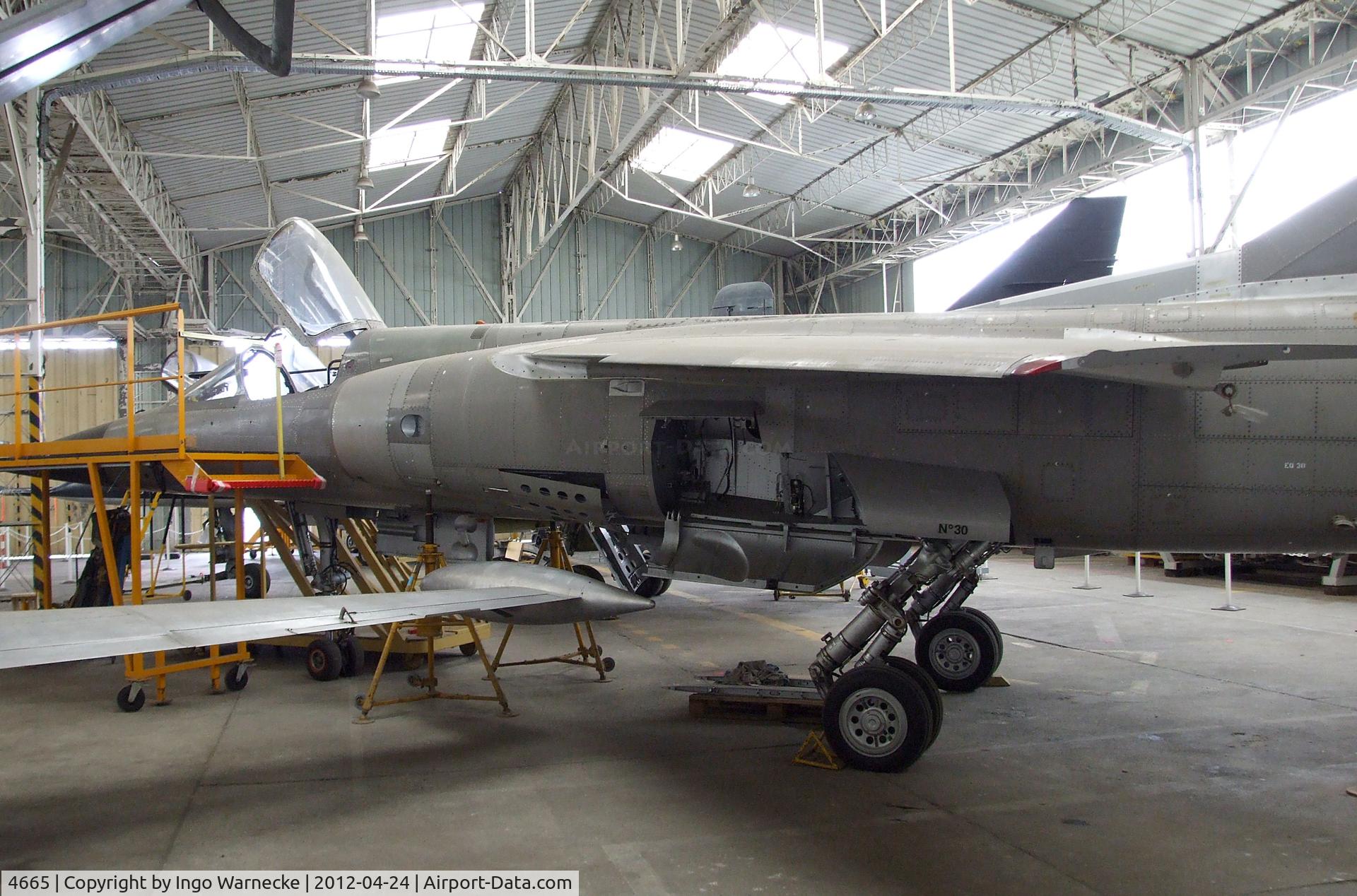 4665, Dassault Mirage F.1EQ6 C/N EQ30, Dassault Mirage F.1EQ being restored at the EALC Musee de l'Aviation Clement Ader, Lyon-Corbas