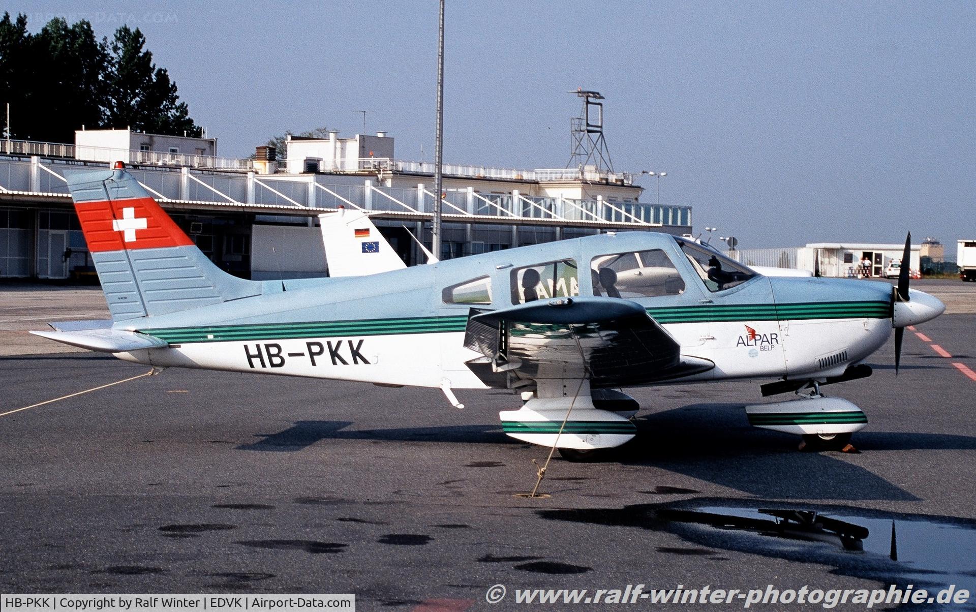 HB-PKK, 1987 Piper PA-28-181 Archer II C/N 28-8690012, Piper PA-28-181 Archer II - Private - 28-8690012 - HB-PKK - 1997 - EDVK