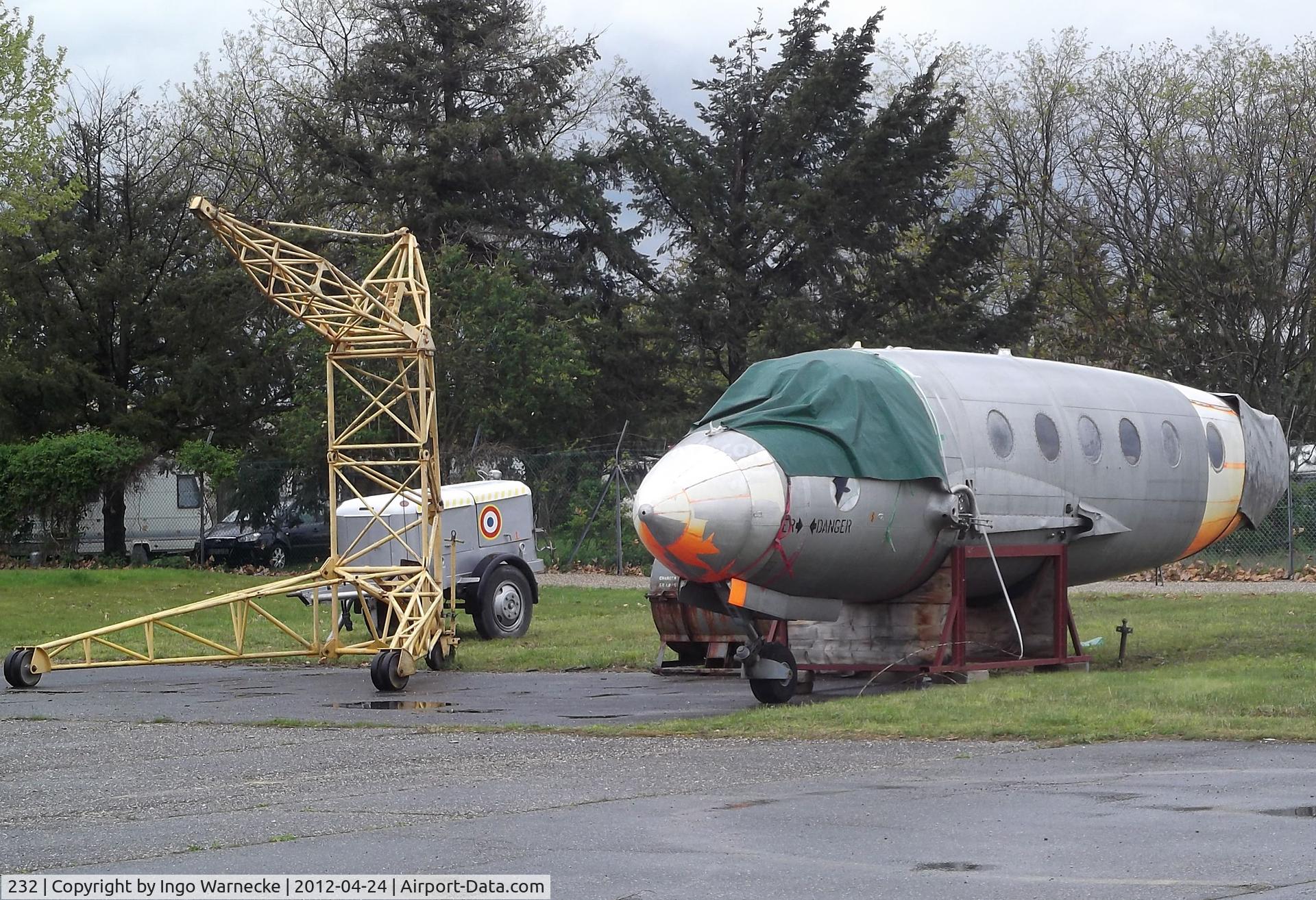 232, Dassault MD-312 Flamant C/N 232, Dassault MD.312 Flamant (minus wings and tailplane) awaiting restauration at the EALC Musee de l'Aviation Clement Ader, Lyon-Corbas