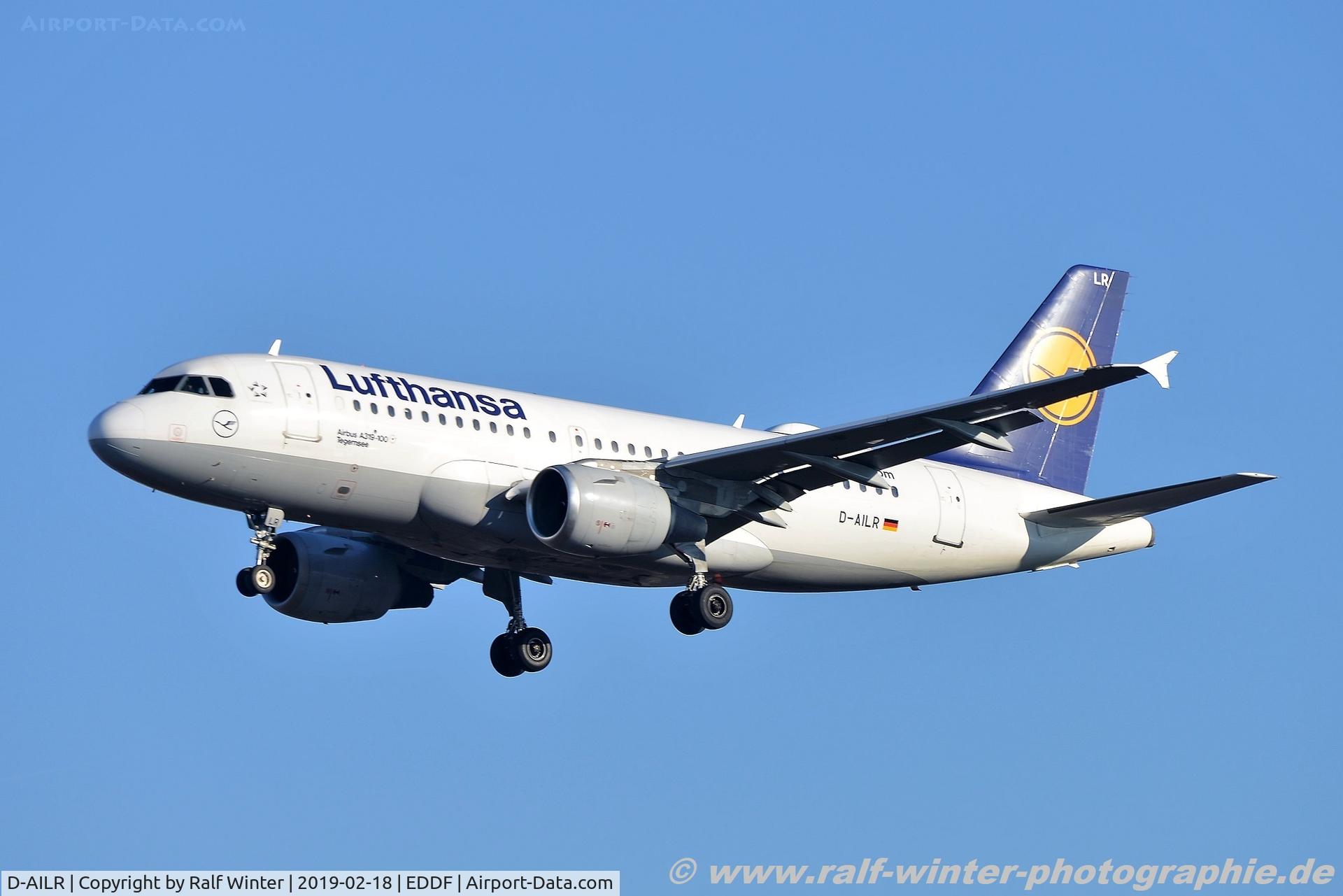 D-AILR, 1997 Airbus A319-114 C/N 723, Airbus A319-114 - LH DLH Lufthansa 'Tegernsee' - 723 - D-AILR - 18.02.2019 - FRA