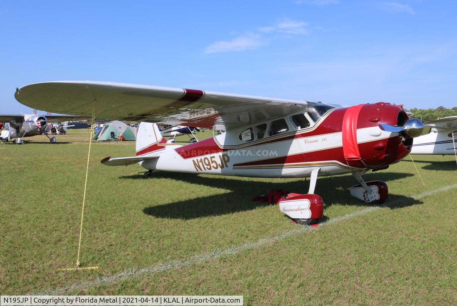 N195JP, 1951 Cessna 195 C/N 7673, Sun N Fun 2021