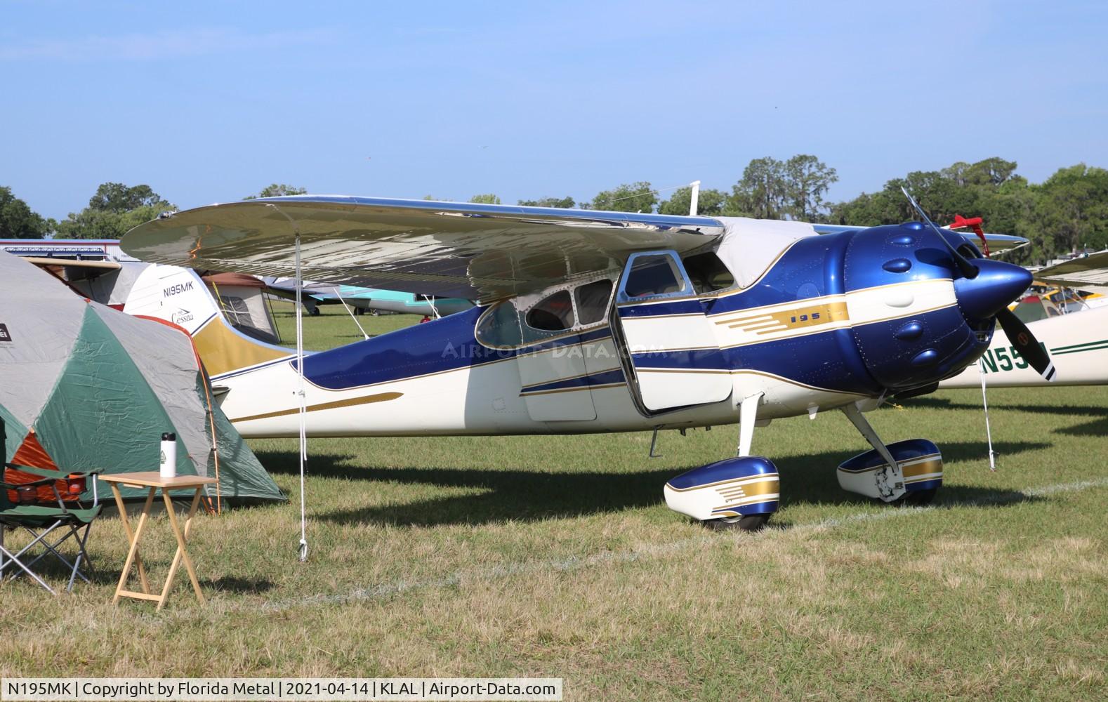 N195MK, 1952 Cessna 195B Businessliner C/N 7907, Sun N Fun 2021