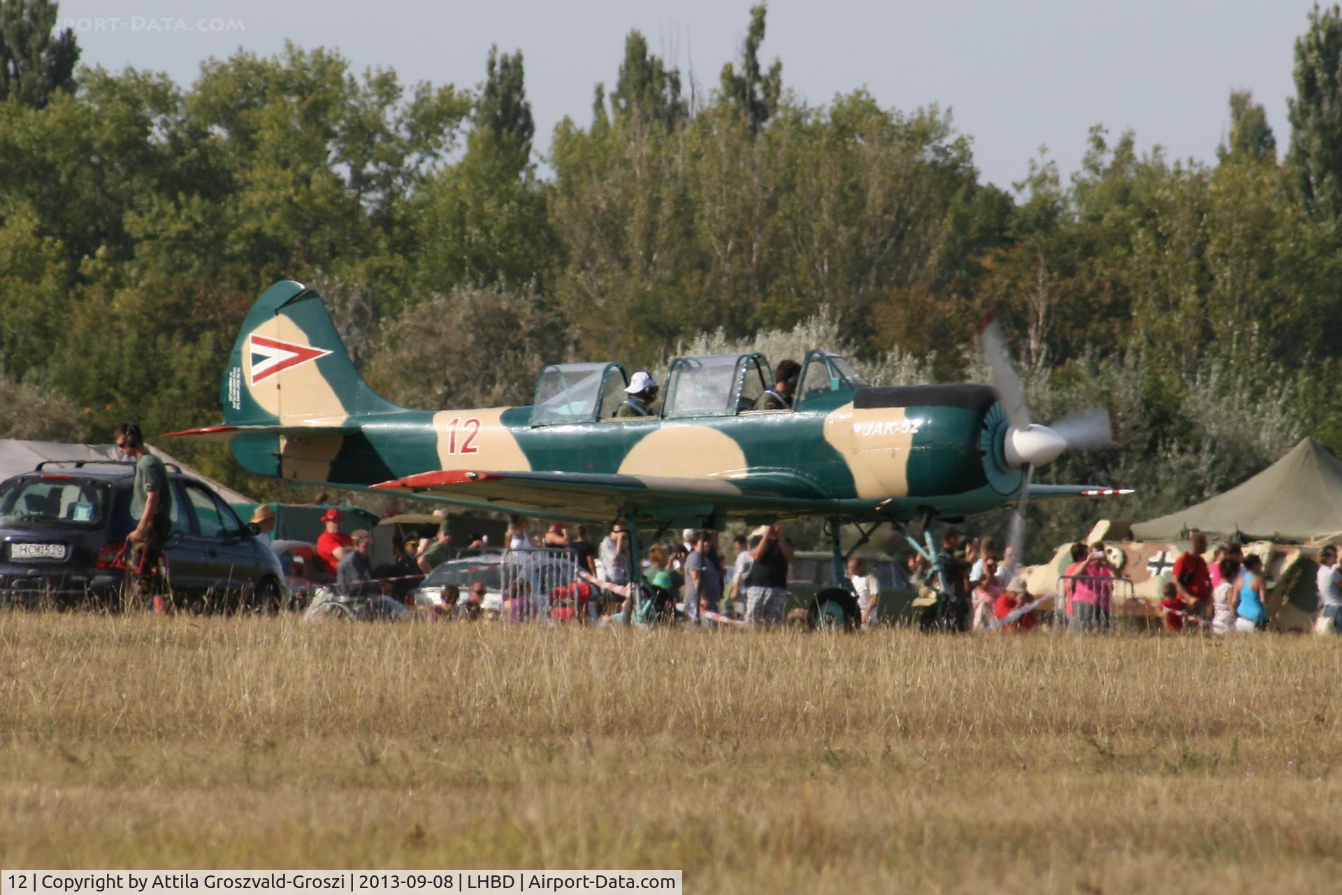 12, 1994 Yakovlev Yak-52 C/N 9411808, LHBD - Börgönd Airport, Hungary