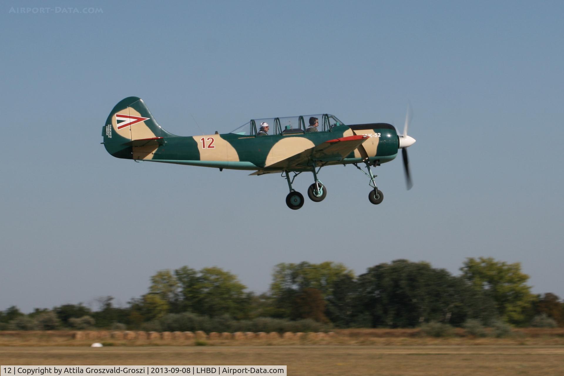 12, 1994 Yakovlev Yak-52 C/N 9411808, LHBD - Börgönd Airport, Hungary
