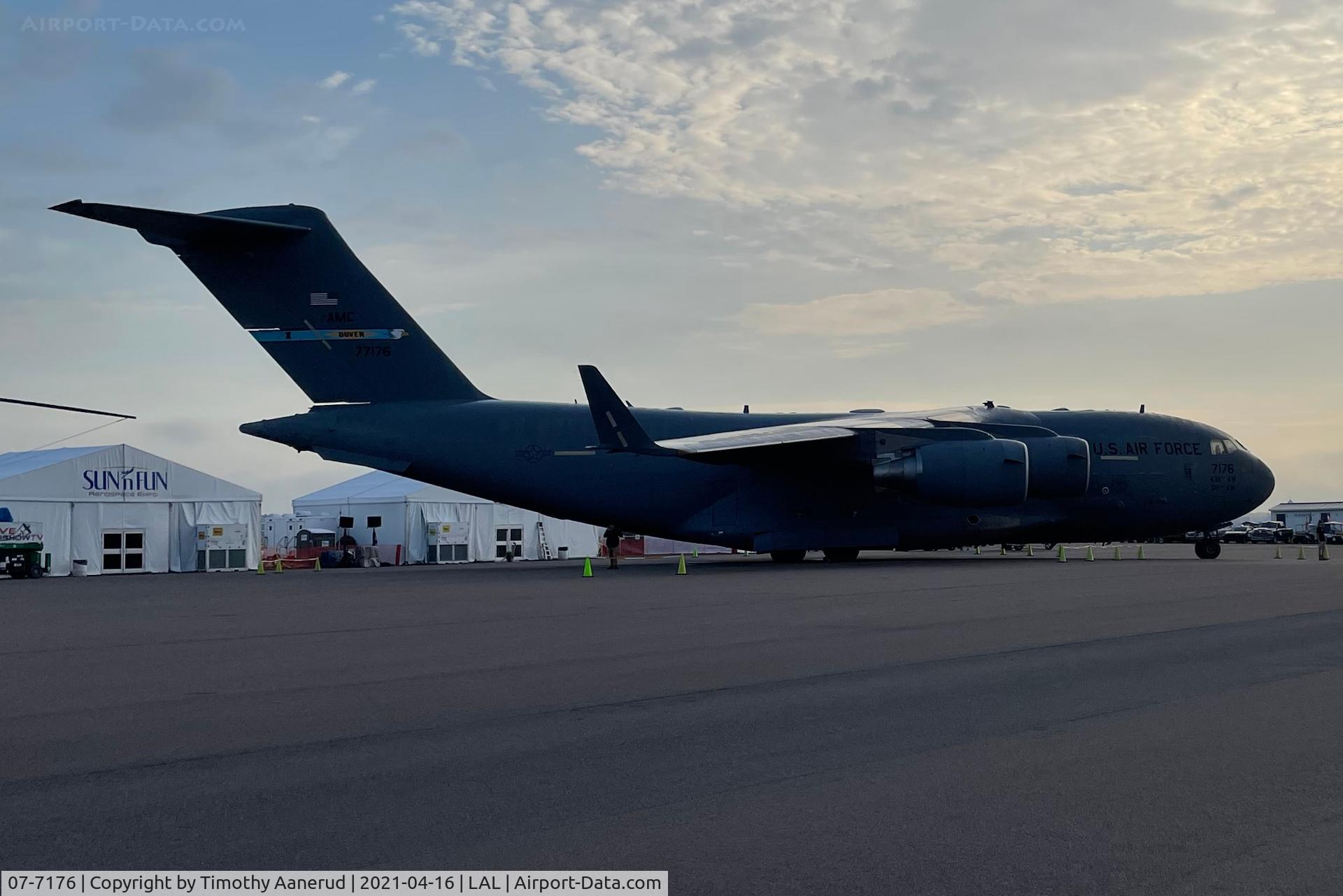07-7176, 2007 Boeing C-17A Globemaster III C/N P-176, 2007 Boeing C-17A Globemaster III, c/n: P-176, Sun n Fun 2021