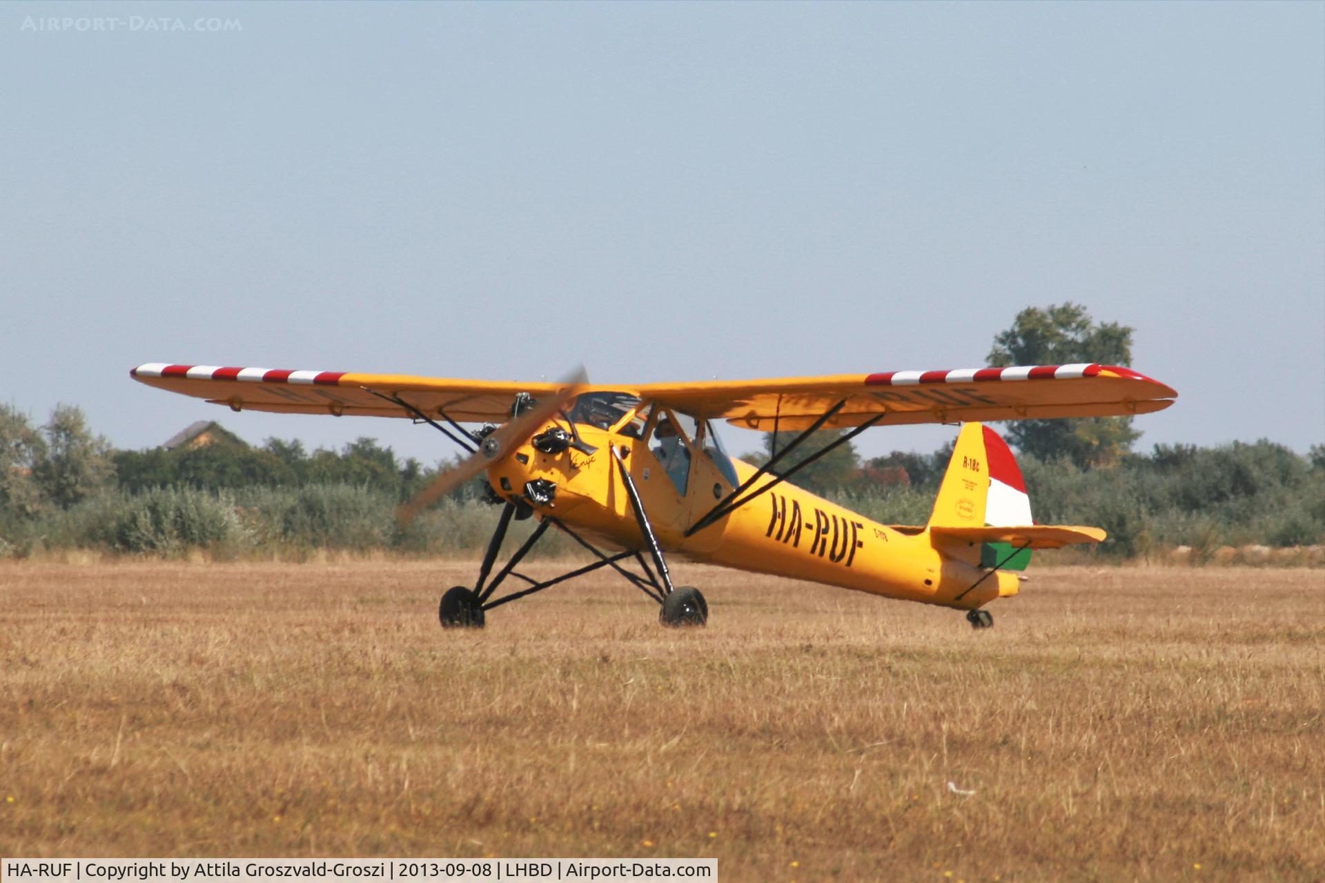 HA-RUF, 1954 Rubik R-18c/1 Kánya C/N E-778, LHBD - Börgönd Airport, Hungary