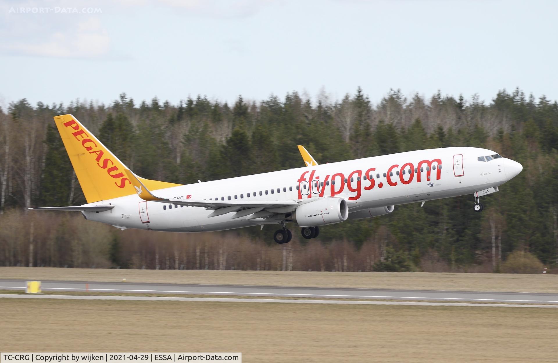 TC-CRG, 2018 Boeing 737-82R C/N 63705, RWY 19L