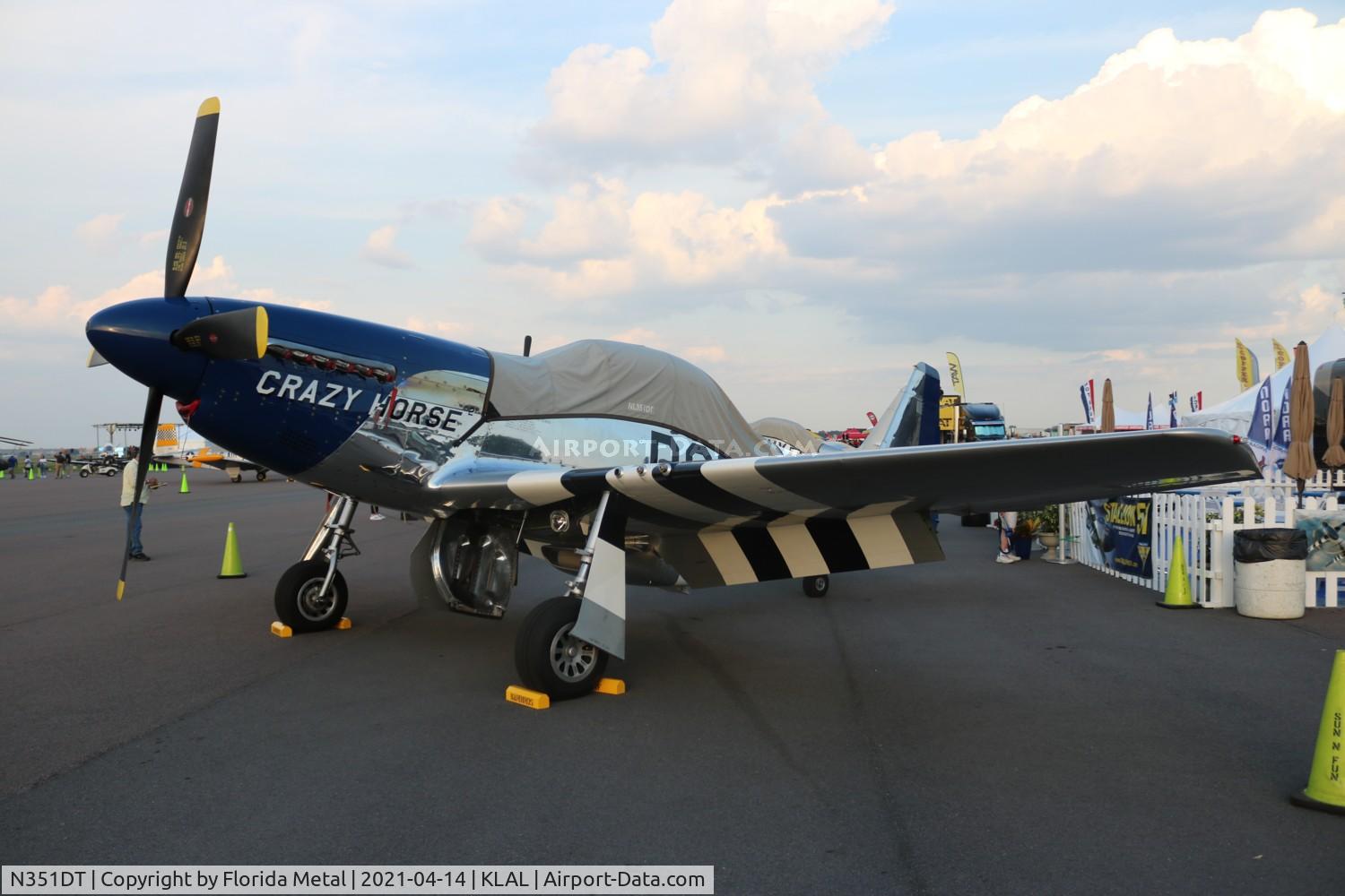 N351DT, 1944 North American P-51D Mustang C/N 122-41042, Sun N Fun 2021