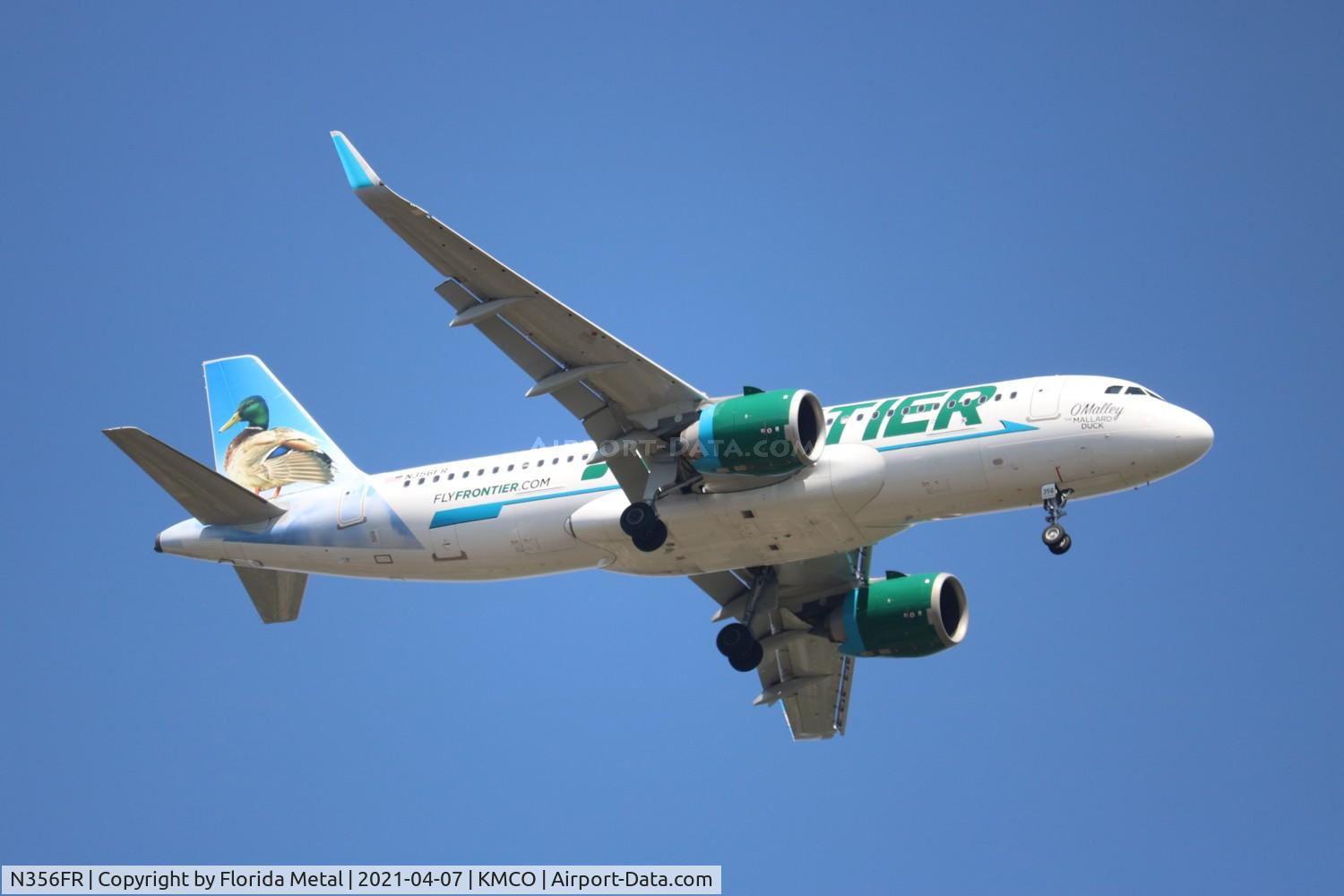 N356FR, 2019 Airbus A320-251NEO C/N 9065, MCO spotting 2021