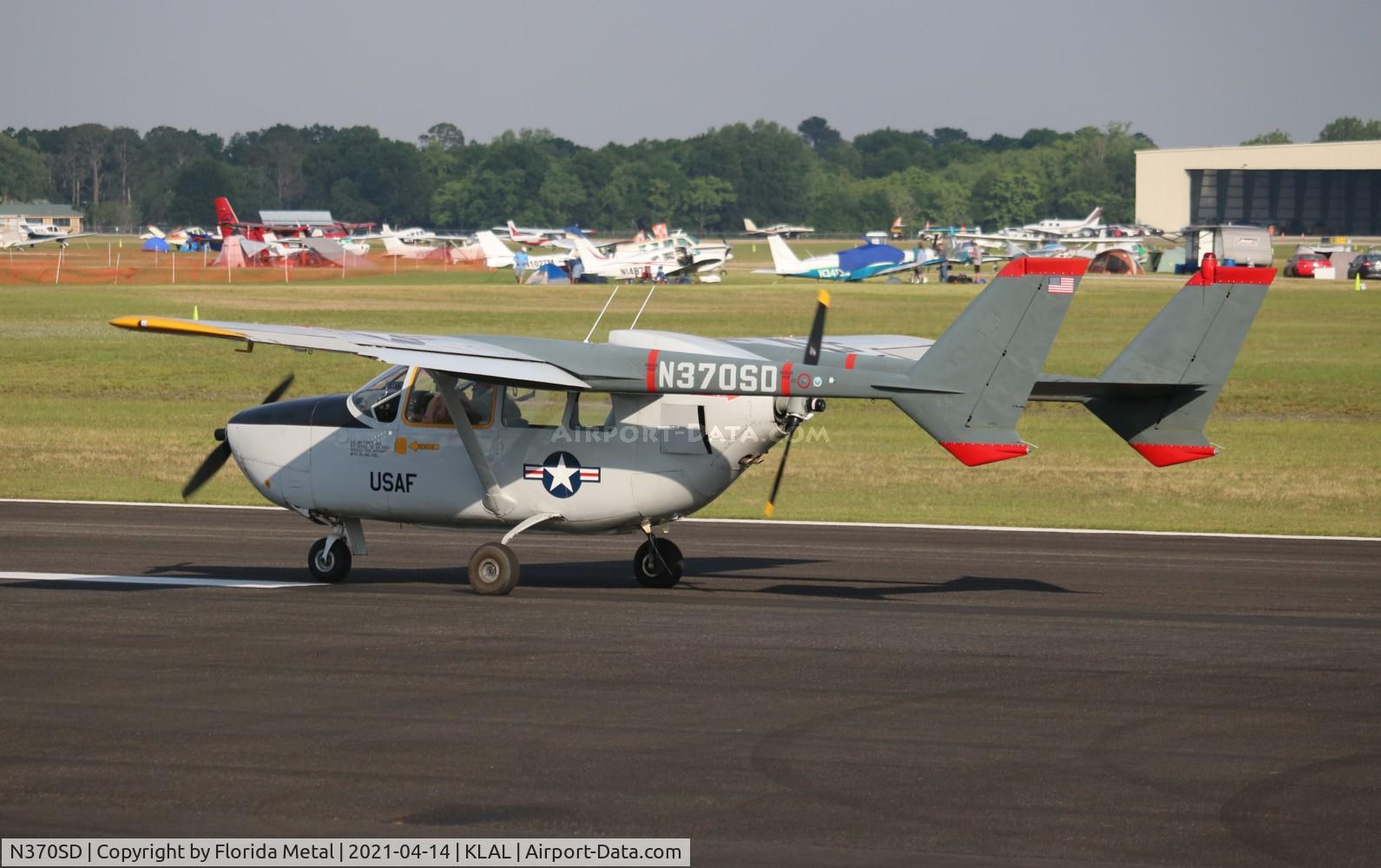 N370SD, 1969 Cessna O-2A Super Skymaster Super Skymaster C/N 337M-0457, Sun N Fun 2021