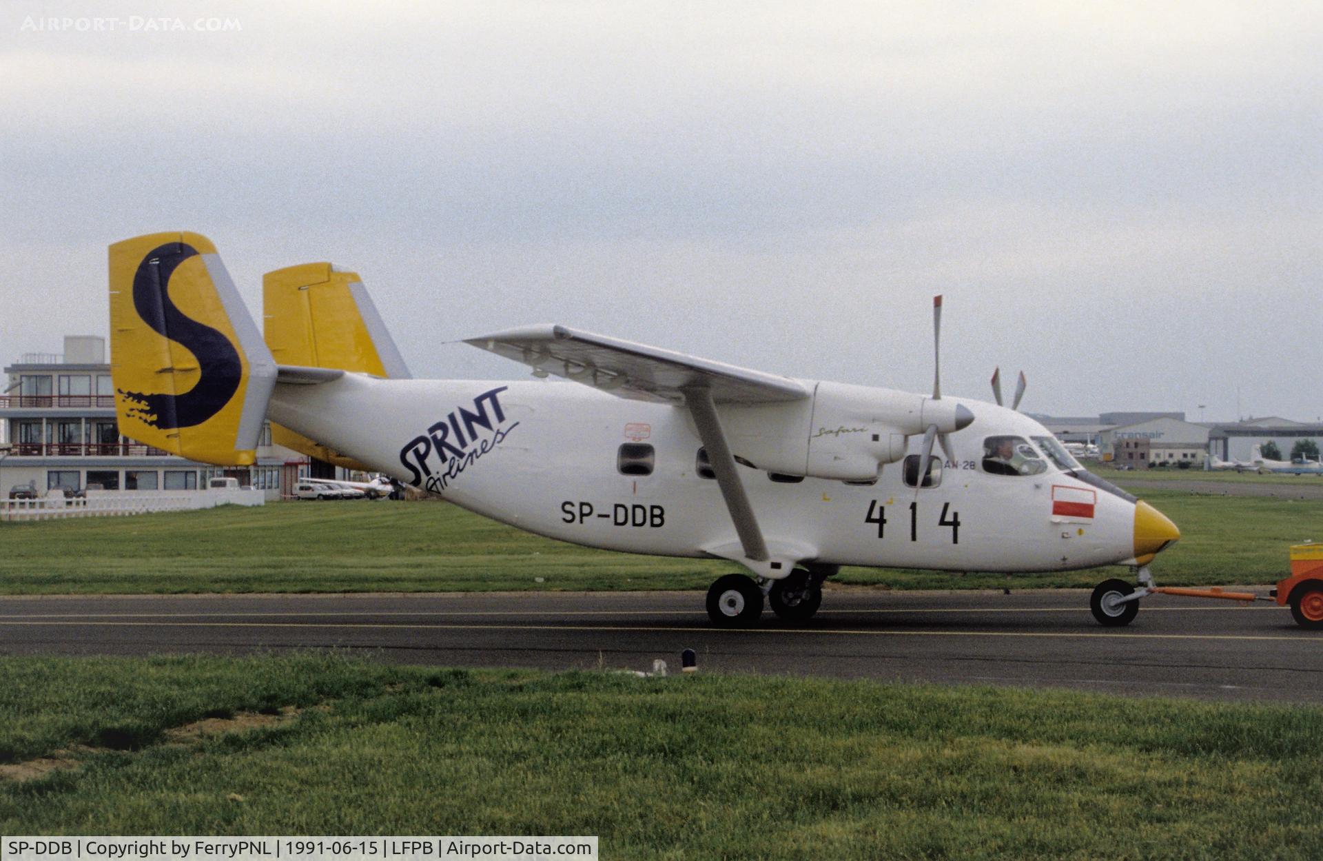 SP-DDB, 1988 PZL-Mielec An-28 C/N 1AJ 05 006, AN-28 at the Paris Air Show