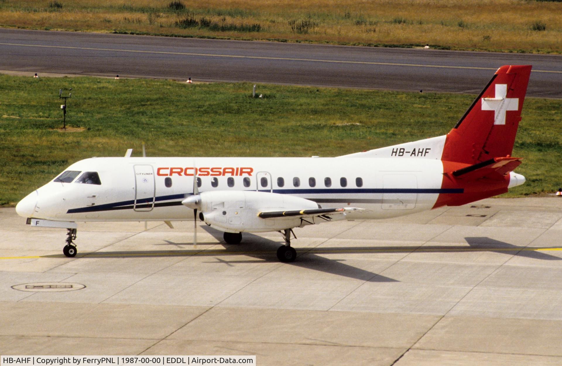 HB-AHF, 1985 Saab-Fairchild SF340 C/N 340A-026, Crossair SF340 arriving