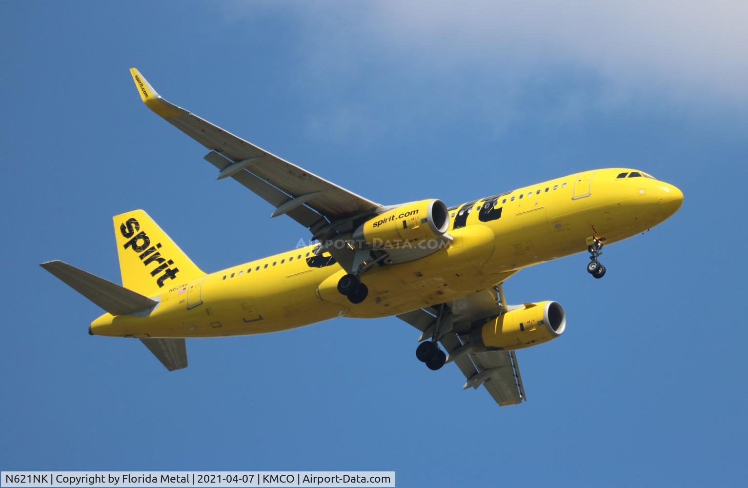 N621NK, 2013 Airbus A320-232 C/N 5672, MCO spotting 2021