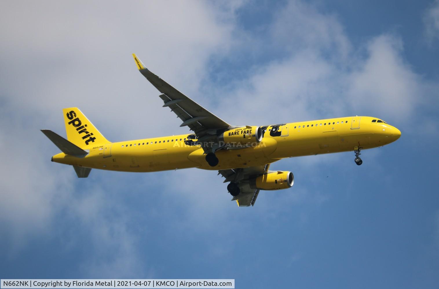 N662NK, 2015 Airbus A321-231 C/N 6897, MCO spotting 2021