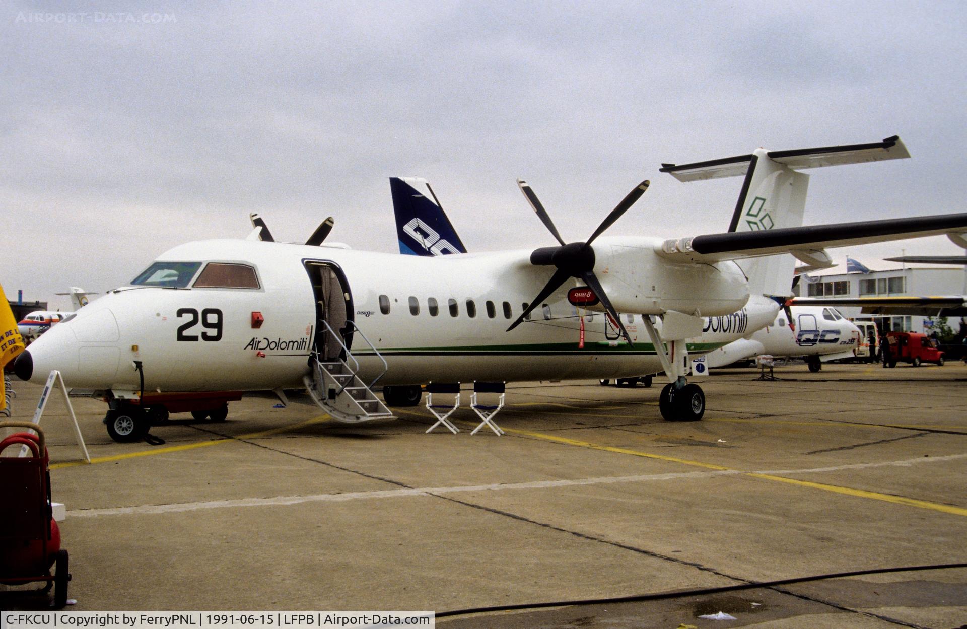 C-FKCU, 1991 de Havilland Canada DHC-8-311 Dash 8 Dash 8 C/N 274, de Havilland Canada DHC-8 demo in Air Dolomiti colors