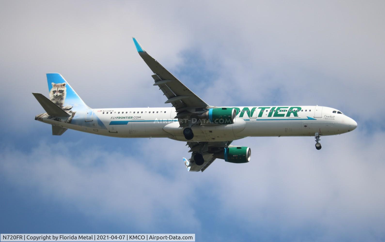 N720FR, 2017 Airbus A321-211 C/N 7852, MCO spotting 2021