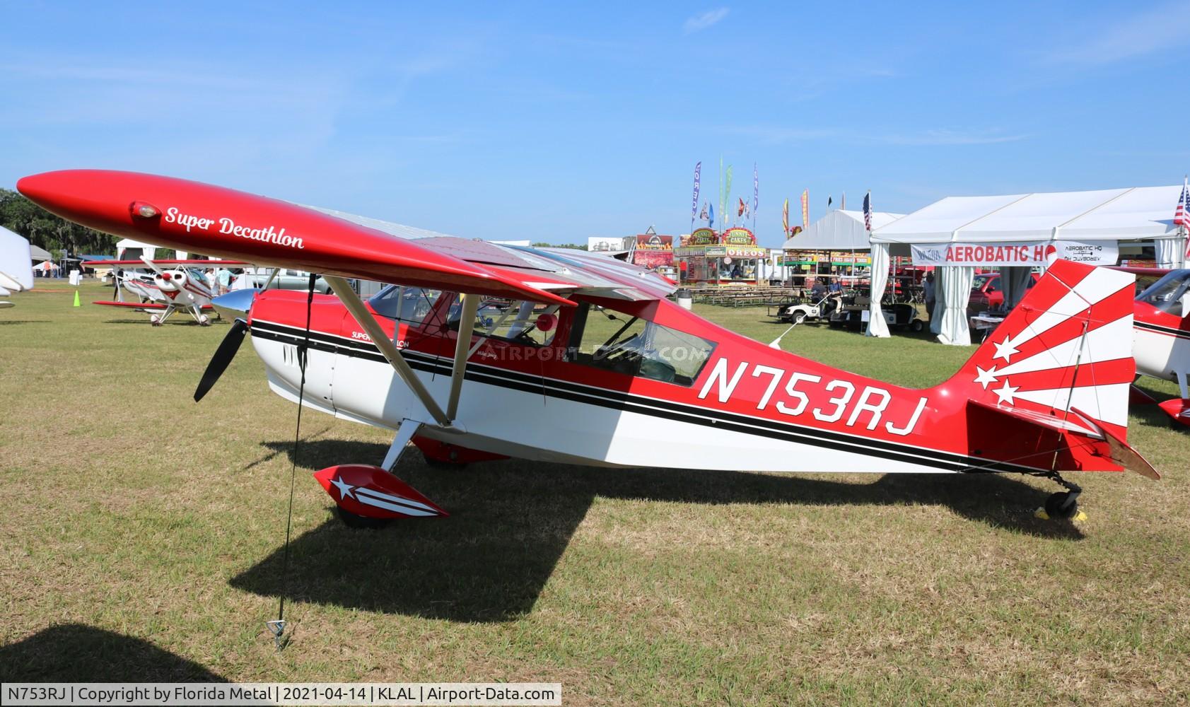 N753RJ, 1992 American Champion 8KCAB Decathlon C/N 693-92, Sun N Fun 2021