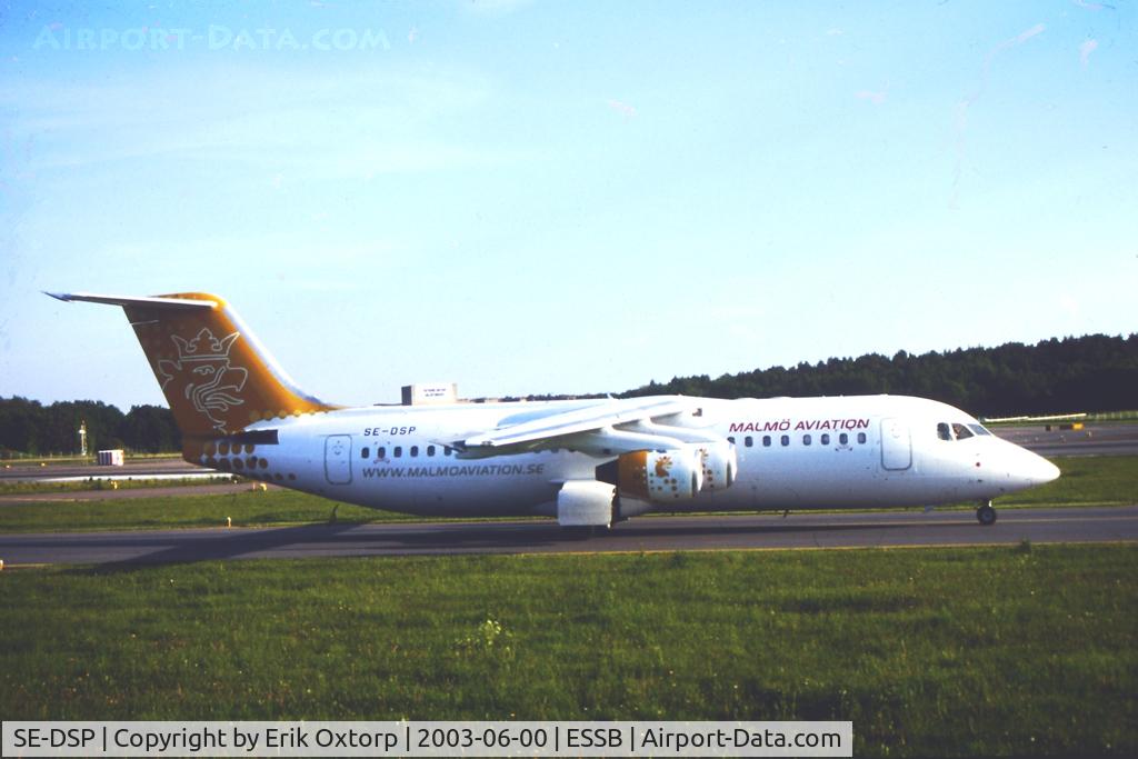 SE-DSP, 1994 British Aerospace Avro 146-RJ100A C/N E3242, SE-DSP in BMA