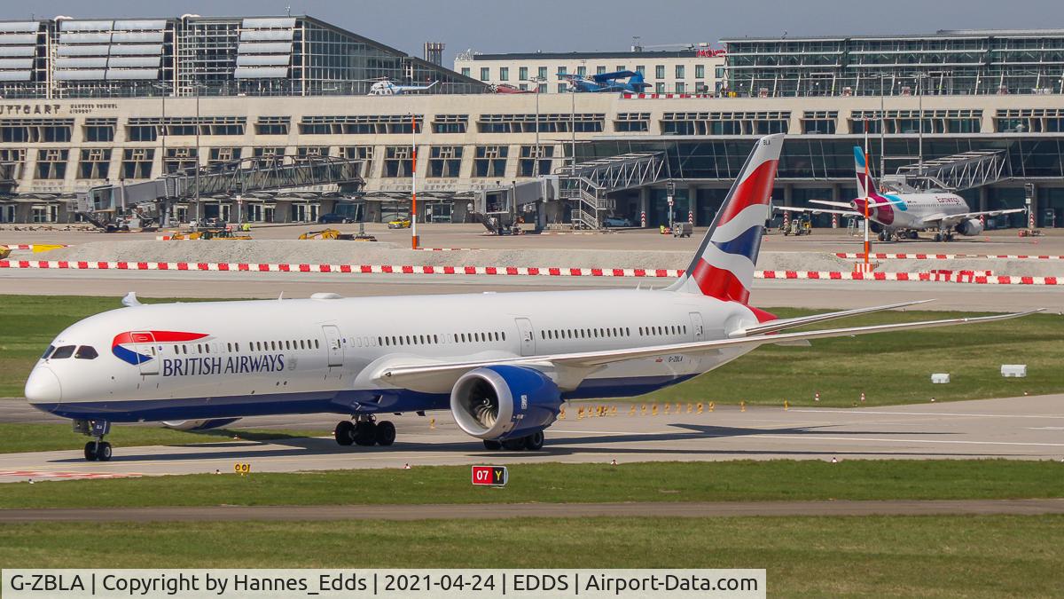 G-ZBLA, 2019 Boeing 787-10 Dreamliner C/N 60637, Taxing stand 106