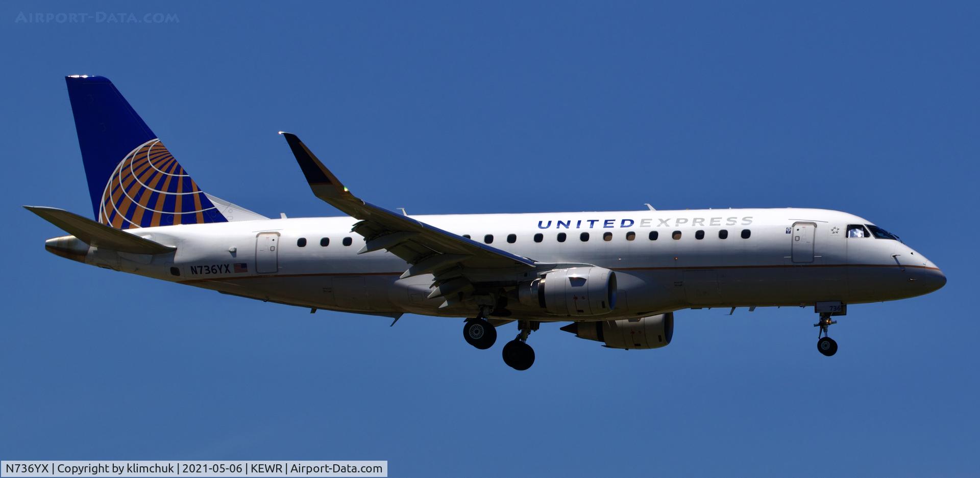 N736YX, 2016 Embraer 170LR (ERJ-170-100LR) C/N 17000541, Arriving from Myrtle Beach