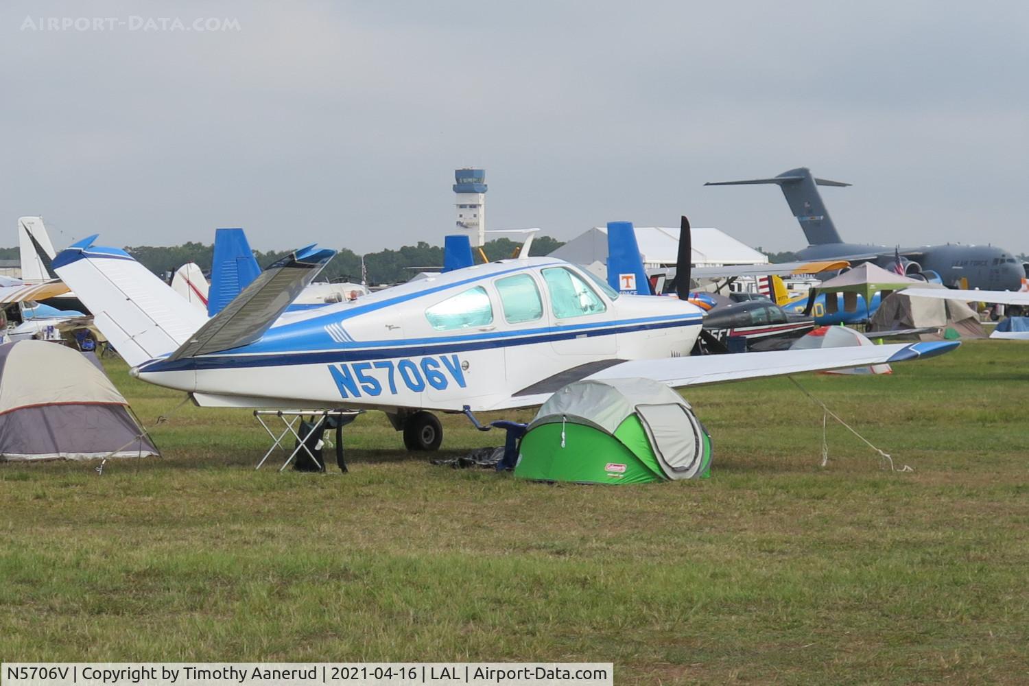 N5706V, 1966 Beech V35 Bonanza C/N D-8093, 1966 Beech V35, c/n: D-8093, Sun n Fun 2021