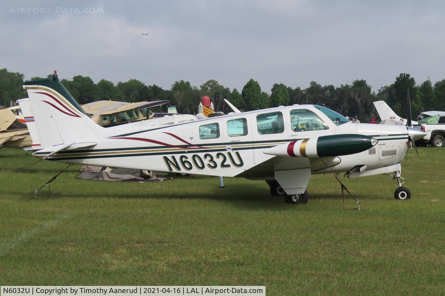 N6032U, 1979 Beech A36 Bonanza 36 C/N E-1471, 1979 Beech A36, c/n: E-1471. Sun n Fun 2021