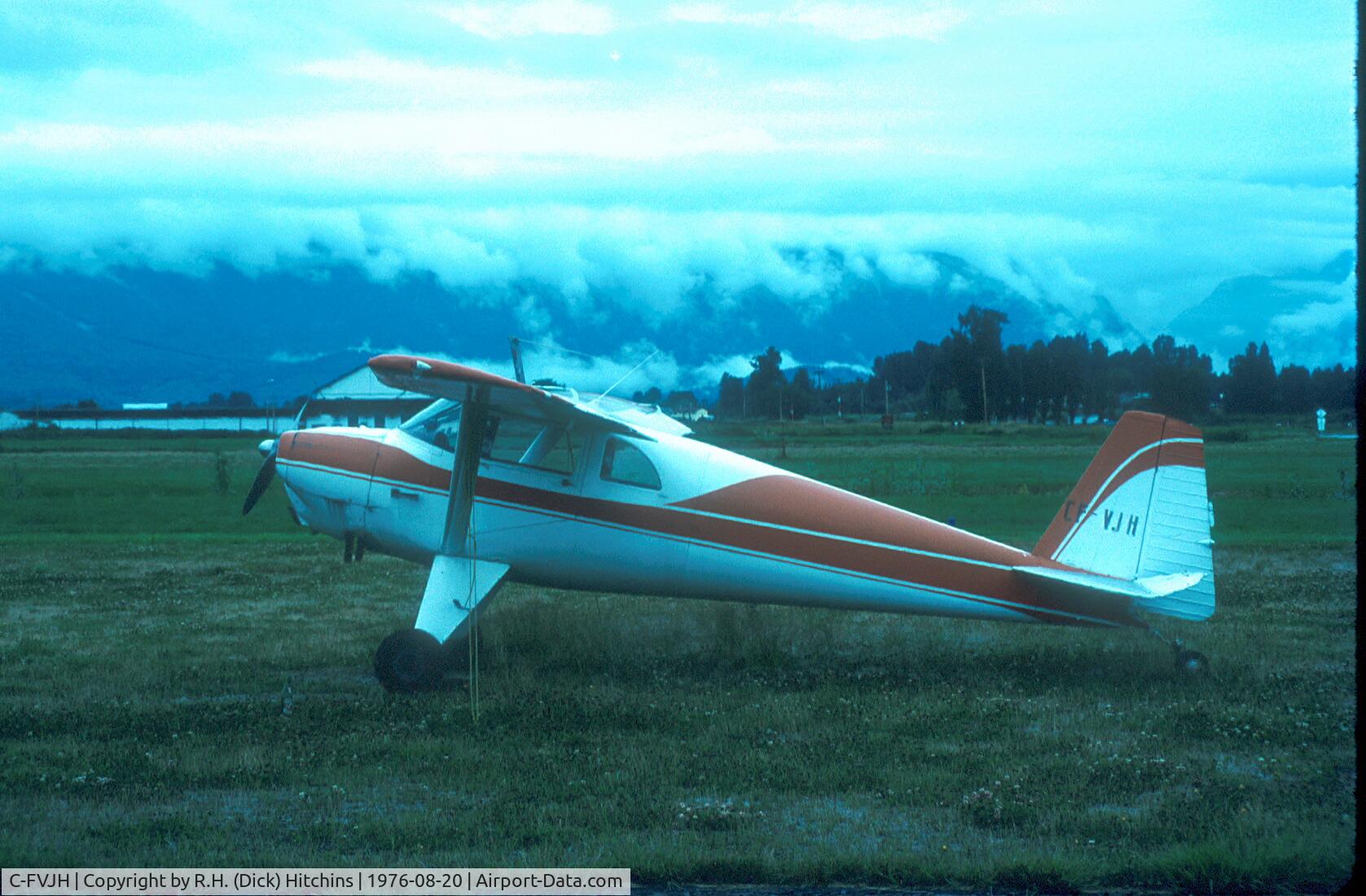 C-FVJH, 1946 Luscombe 8E Silvaire C/N 3986, Photographed in 1976 at Pitt Meadows. BC.