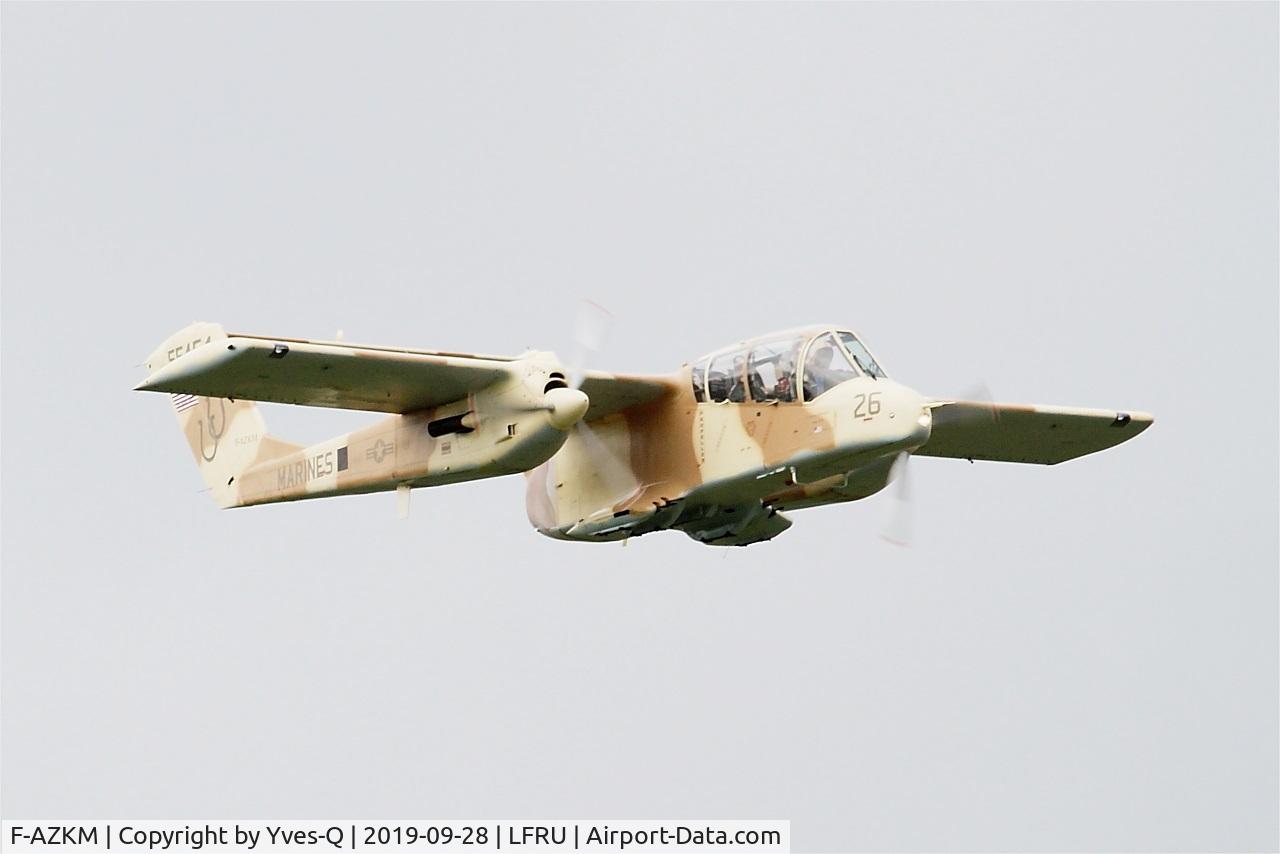 F-AZKM, 1971 North American OV-10B Bronco C/N 338-9 (305-65), North American OV-10B Bronco, On display, Morlaix-Ploujean airport (LFRU-MXN) air show 2019