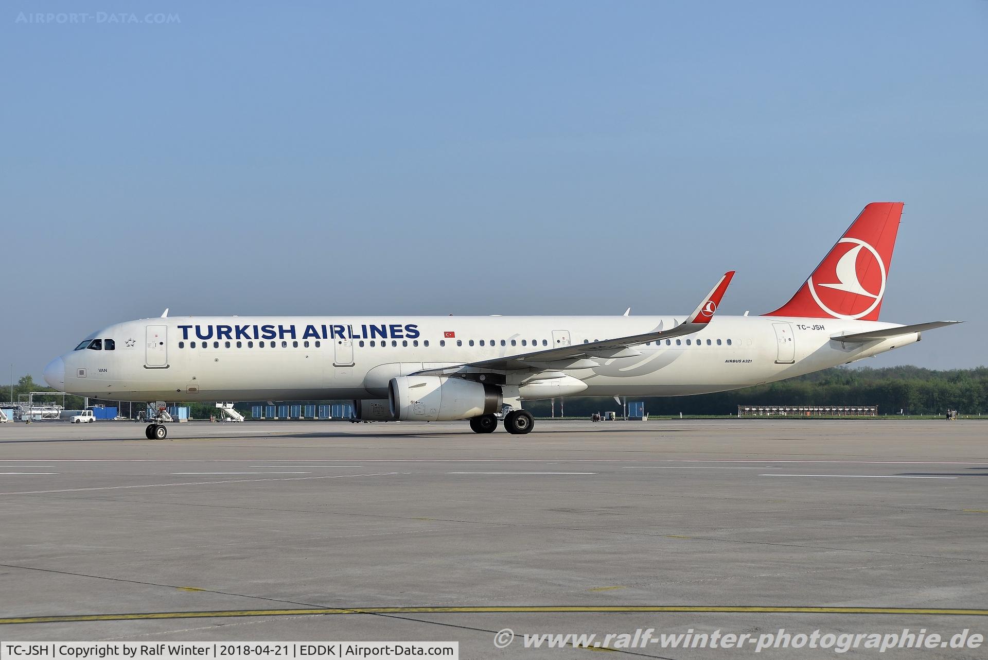 TC-JSH, 2013 Airbus A321-231 C/N 5546, Airbus  A321-231 - TK THY Turkish Airlines 'Van' - 5546 - TC-JSH - 21.04.2018 - CGN