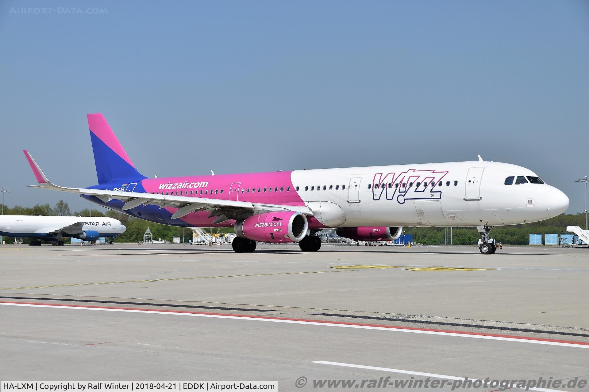 HA-LXM, 2017 Airbus A321-231 C/N 7528, Airbus A321-231(W) - W6 WZZ Wizz Air - 7528 - HA-LXM - 21.04.2018 - CGN