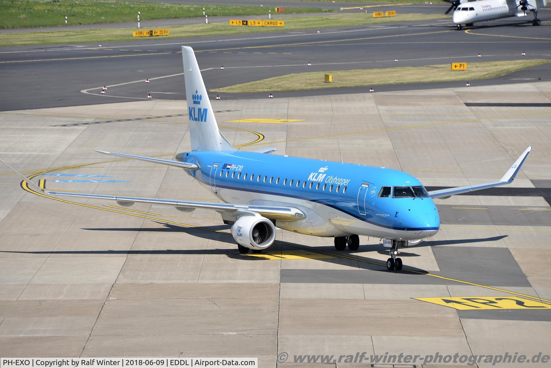 PH-EXO, 2017 Embraer 175STD (ERJ-170-200STD) C/N 17000668, Embraer ERJ-175STD 170-200 - WA KLC KLM Cityhopper - 17000668 - PH-EXO - 09.05.2018 - DUS