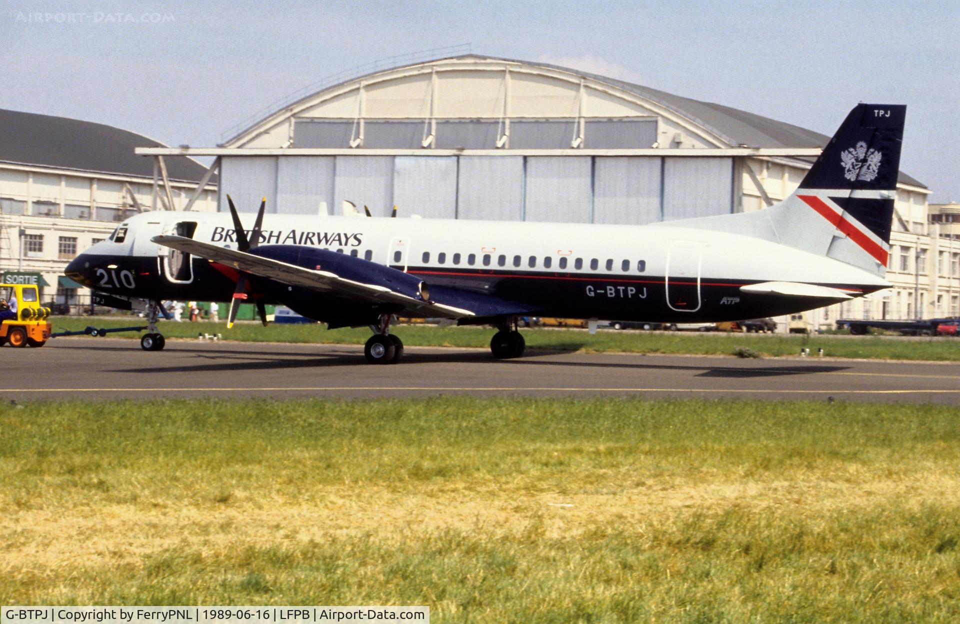 G-BTPJ, 1989 British Aerospace ATP C/N 2016, British Airways ATP at the Paris Air Show 89