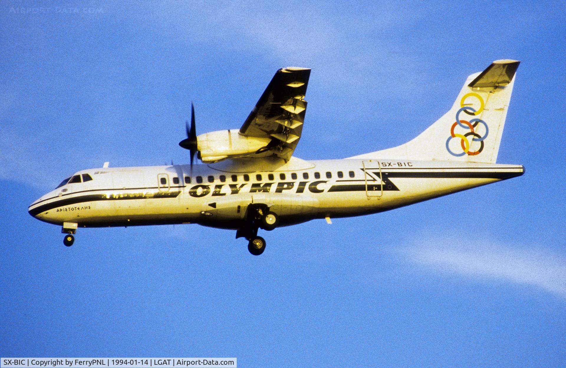 SX-BIC, 1990 ATR 42-300 C/N 197, Olympic ATR42 on short final