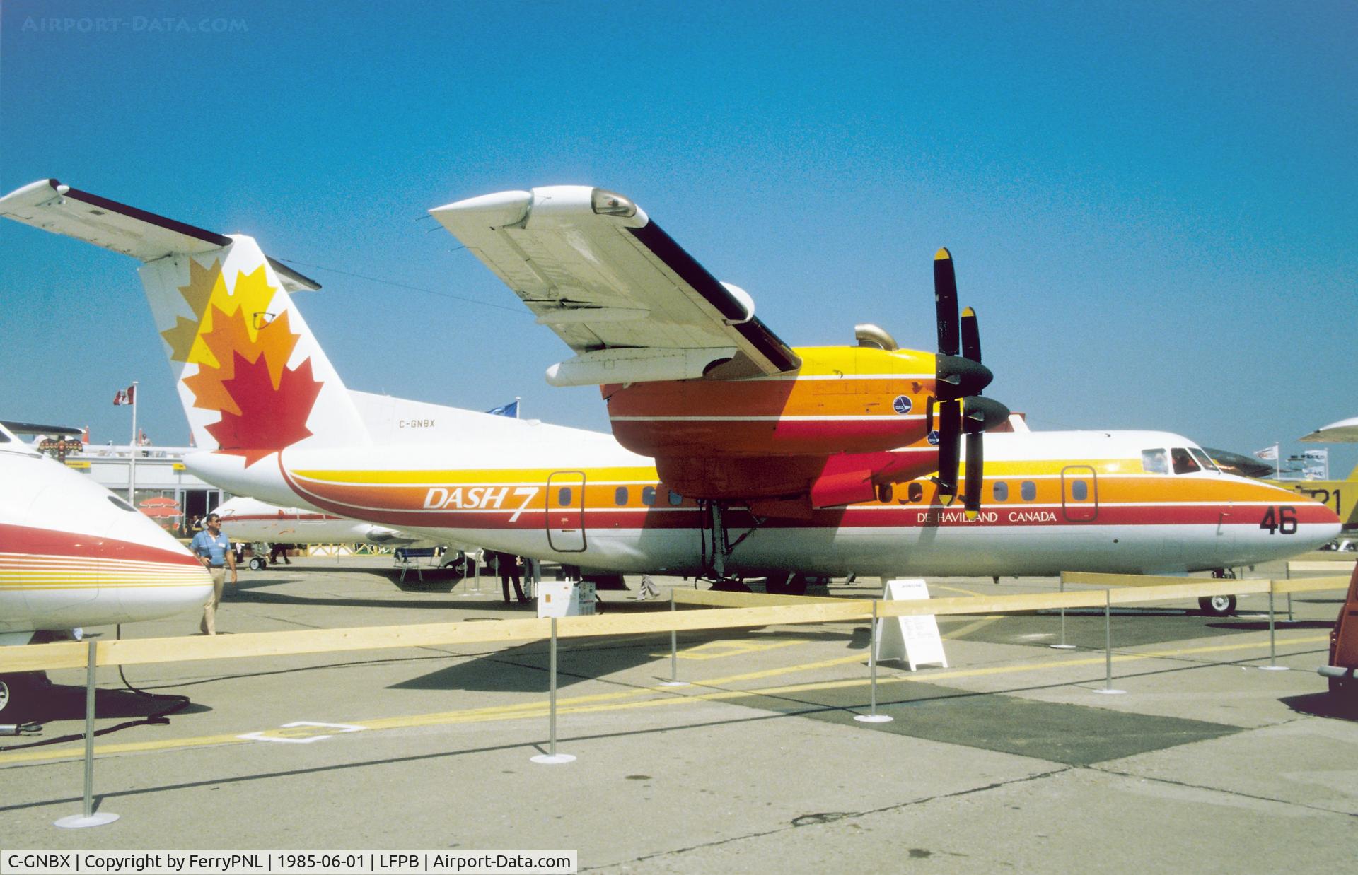 C-GNBX, 1975 De Havilland Canada DHC-7-100 Dash 7 C/N 0001, De Havilland DHC7 demonstrator