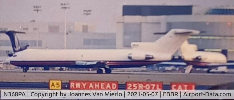 N368PA, 1982 Boeing 727-221F C/N 22540, flying parcels out of Brussels