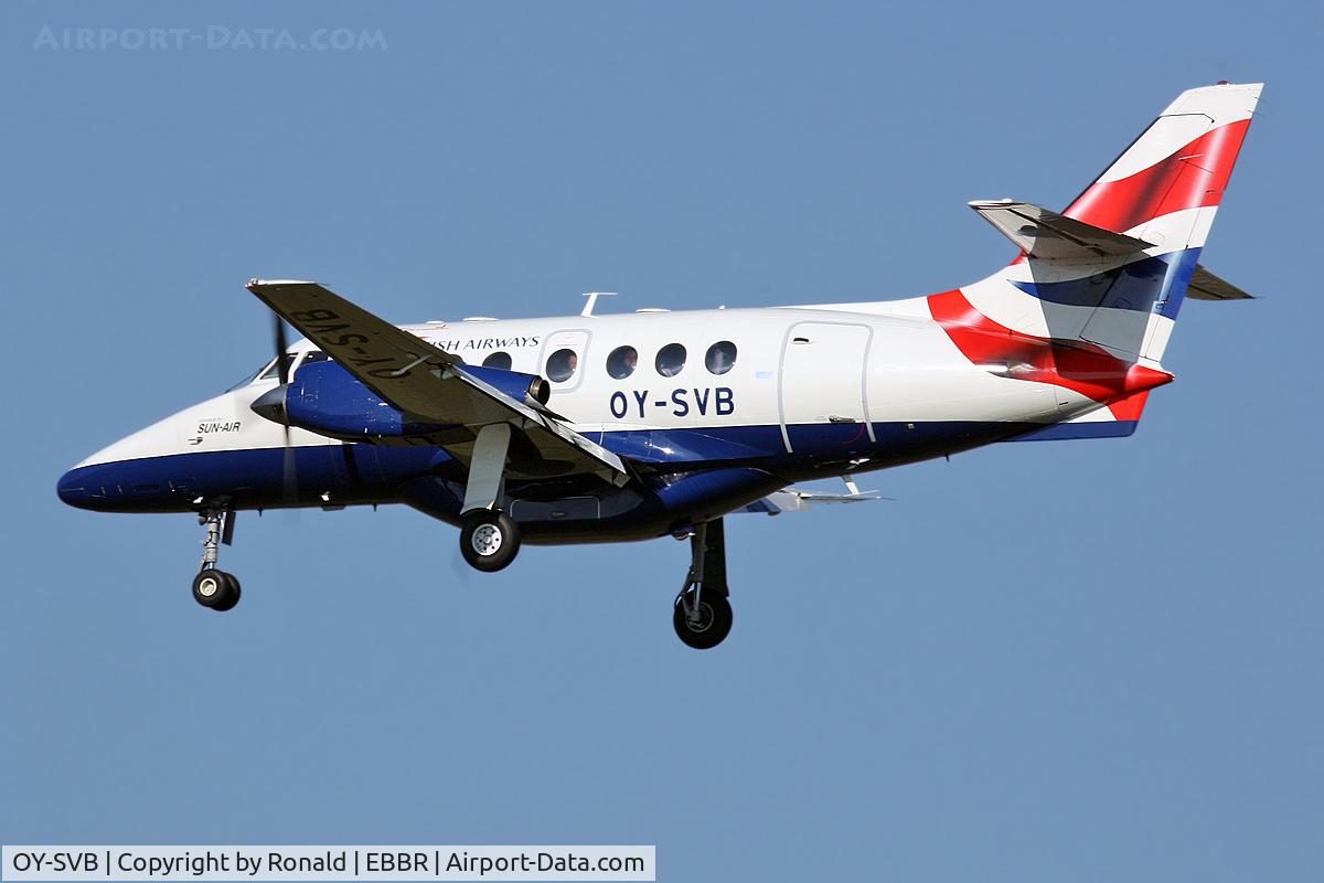 OY-SVB, 1997 British Aerospace BAe-3202 Jetstream 32 C/N 985, at bru