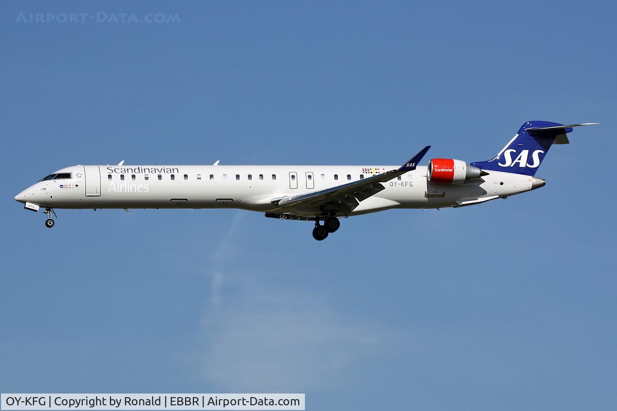 OY-KFG, 2009 Bombardier CRJ-900ER (CL-600-2D24) C/N 15237, at bru