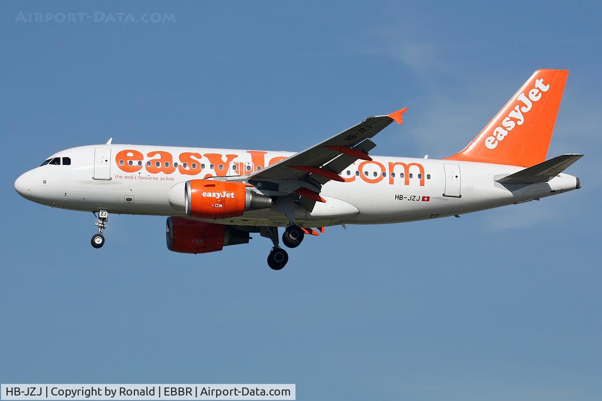HB-JZJ, 2004 Airbus A319-111 C/N 2265, at bru