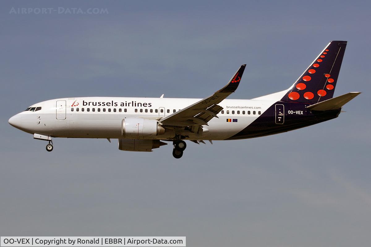 OO-VEX, 1997 Boeing 737-36N C/N 28670, at bru