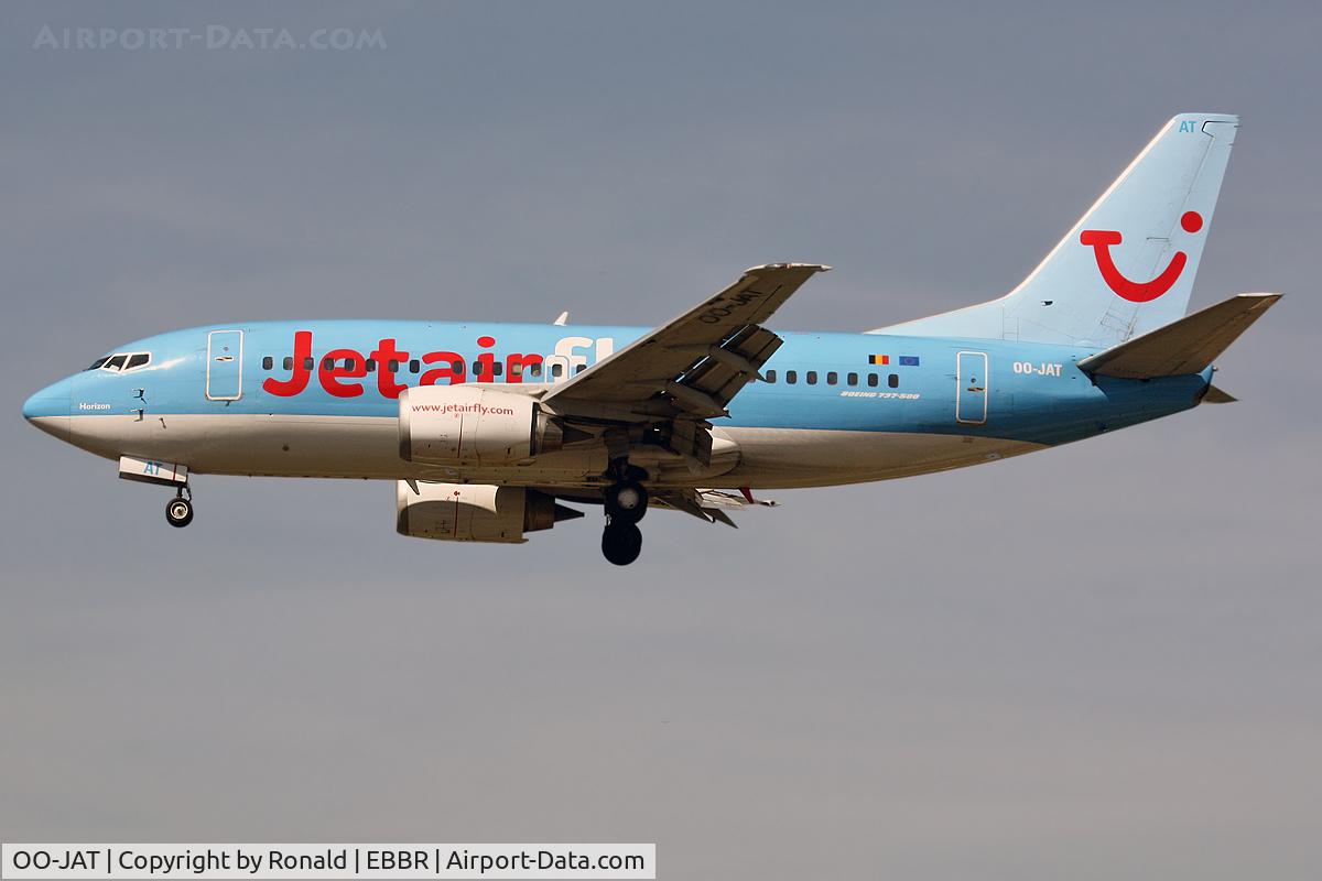 OO-JAT, 1990 Boeing 737-5K5 C/N 24927, at bru