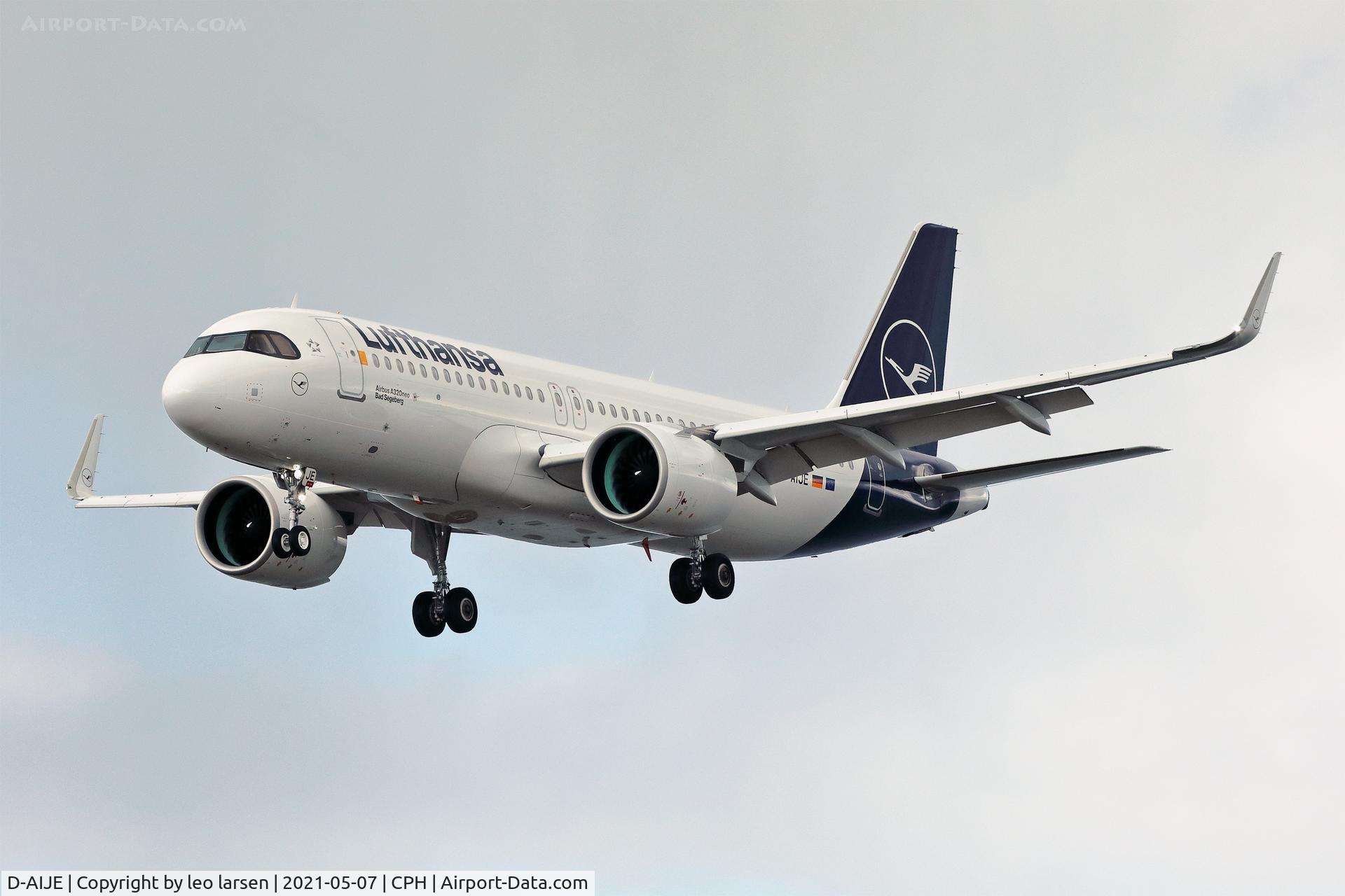 D-AIJE, 2021 Airbus A320-271N C/N 10360, Copenhagen 7.5.2021